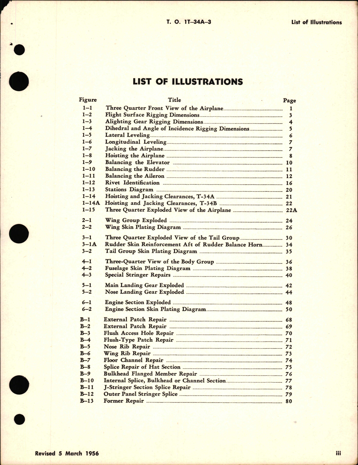 Sample page 5 from AirCorps Library document: Structural Repair Instructions for T-34A and T-34B