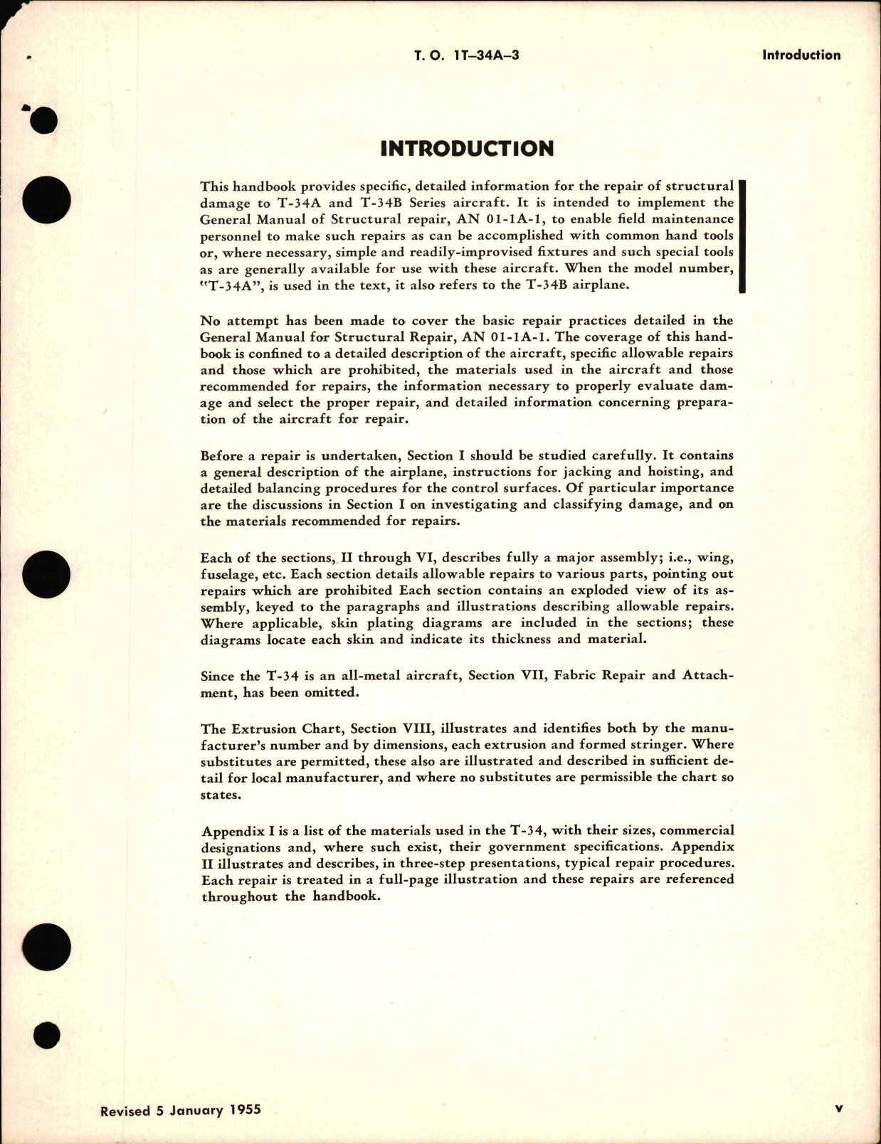 Sample page 7 from AirCorps Library document: Structural Repair Instructions for T-34A and T-34B
