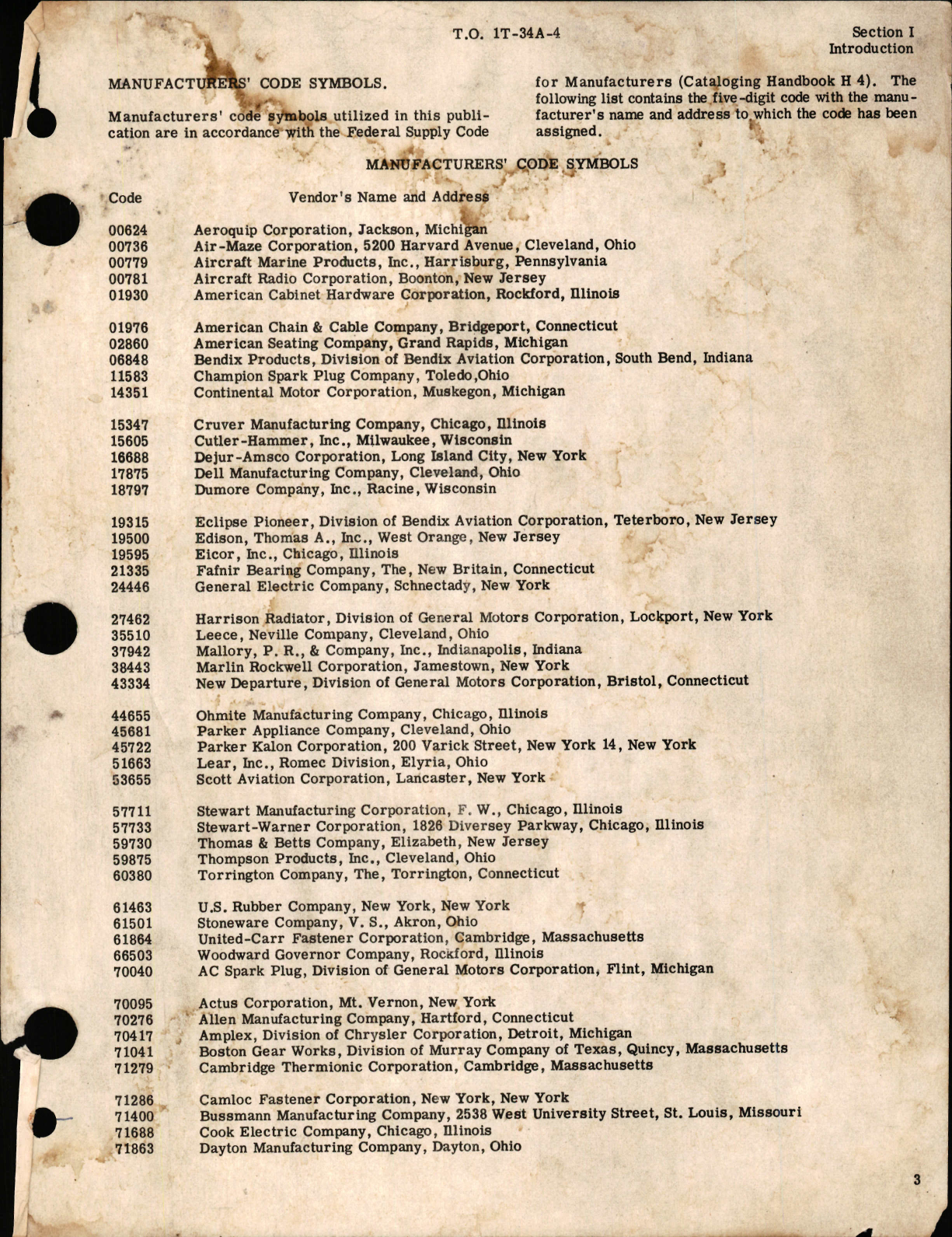 Sample page 1 from AirCorps Library document: Parts Catalog for T-34A