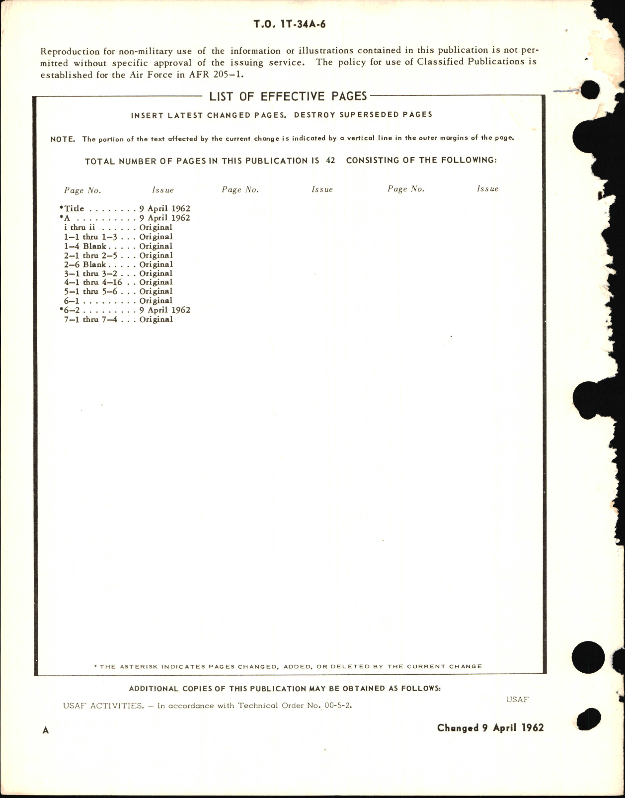 Sample page 2 from AirCorps Library document: Aircraft Scheduled Inspection and Maintenance Requirements for T-34A