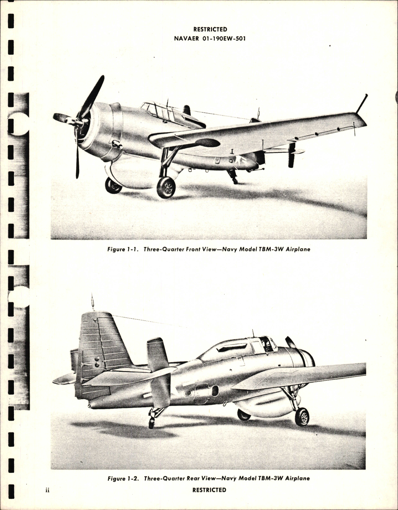 Sample page 3 from AirCorps Library document: Handbook of Instructions with Parts Catalog for TBM-3W