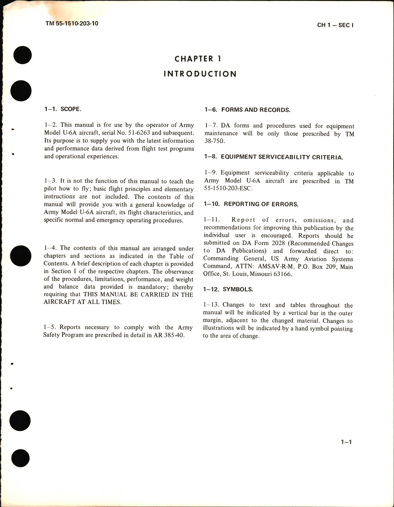 Sample page 5 from AirCorps Library document: Operators Manual for U-6A 