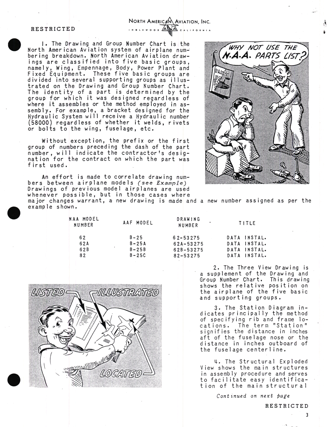 Sample page 7 from AirCorps Library document: Preliminary Illustrated Parts Catalog for A-36A-I-NA Light Bombardment Airplanes