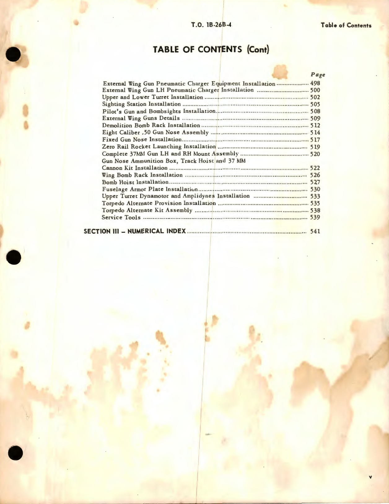 Sample page 9 from AirCorps Library document: Illustrated Parts Breakdown for USAF Model B-26B, B-26C, TB-26B, TB-26C and RB-26C Navy Model JD-1 Aircraft