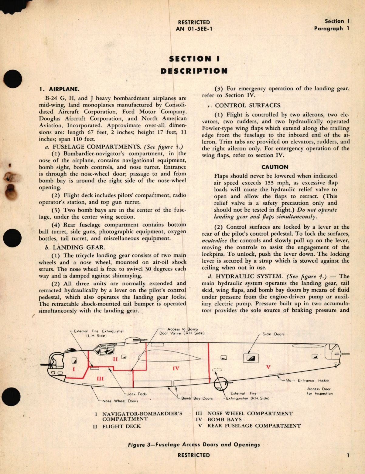 Sample page 7 from AirCorps Library document: Pilot's Flight Operating Instructions for Army Models B-24G, H and J Airplanes Navy Model PB4Y-1 British Model Liberator GRVI and BVI