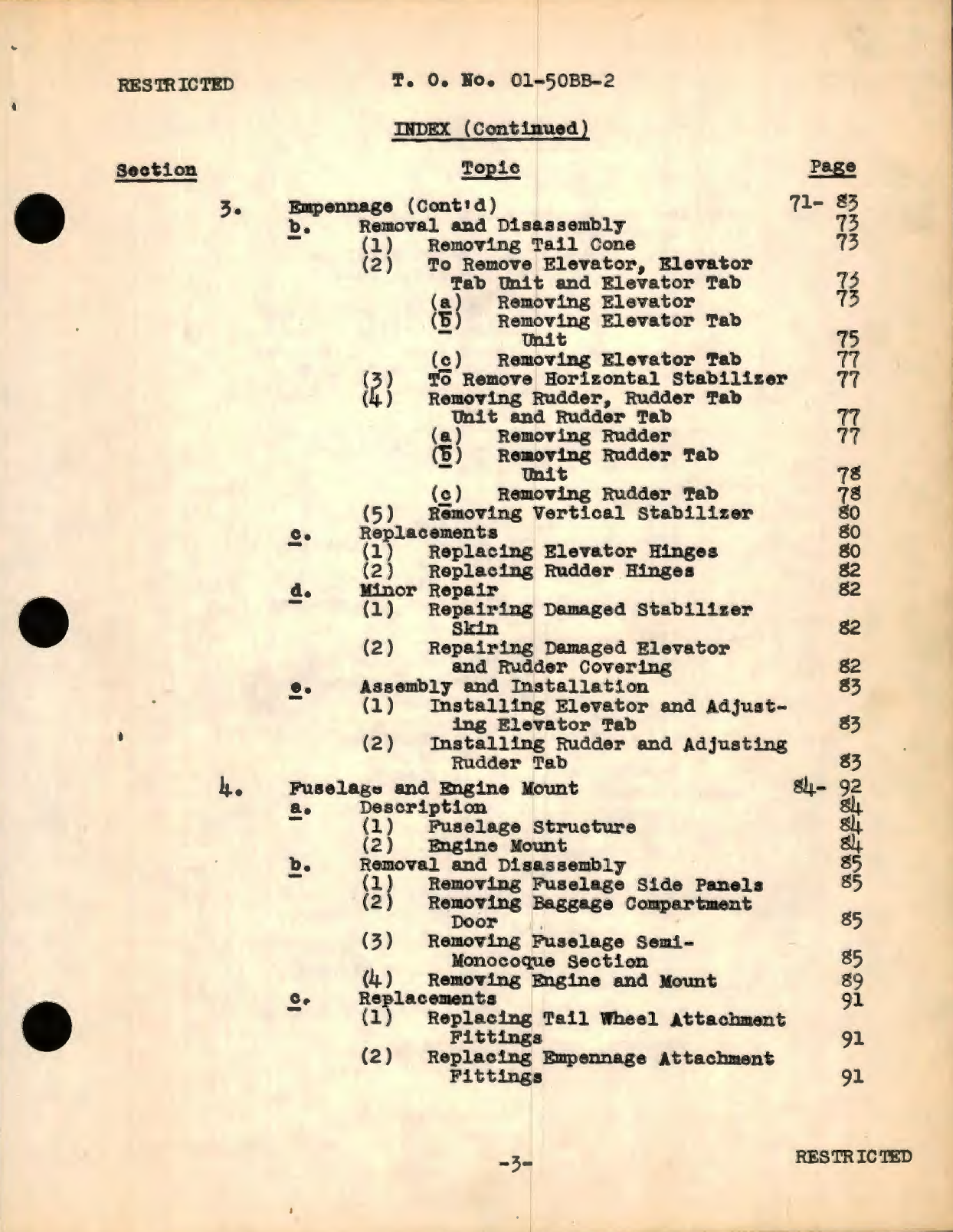 Sample page 7 from AirCorps Library document: Service Instructions for BT-13A and BT-15 Airplanes