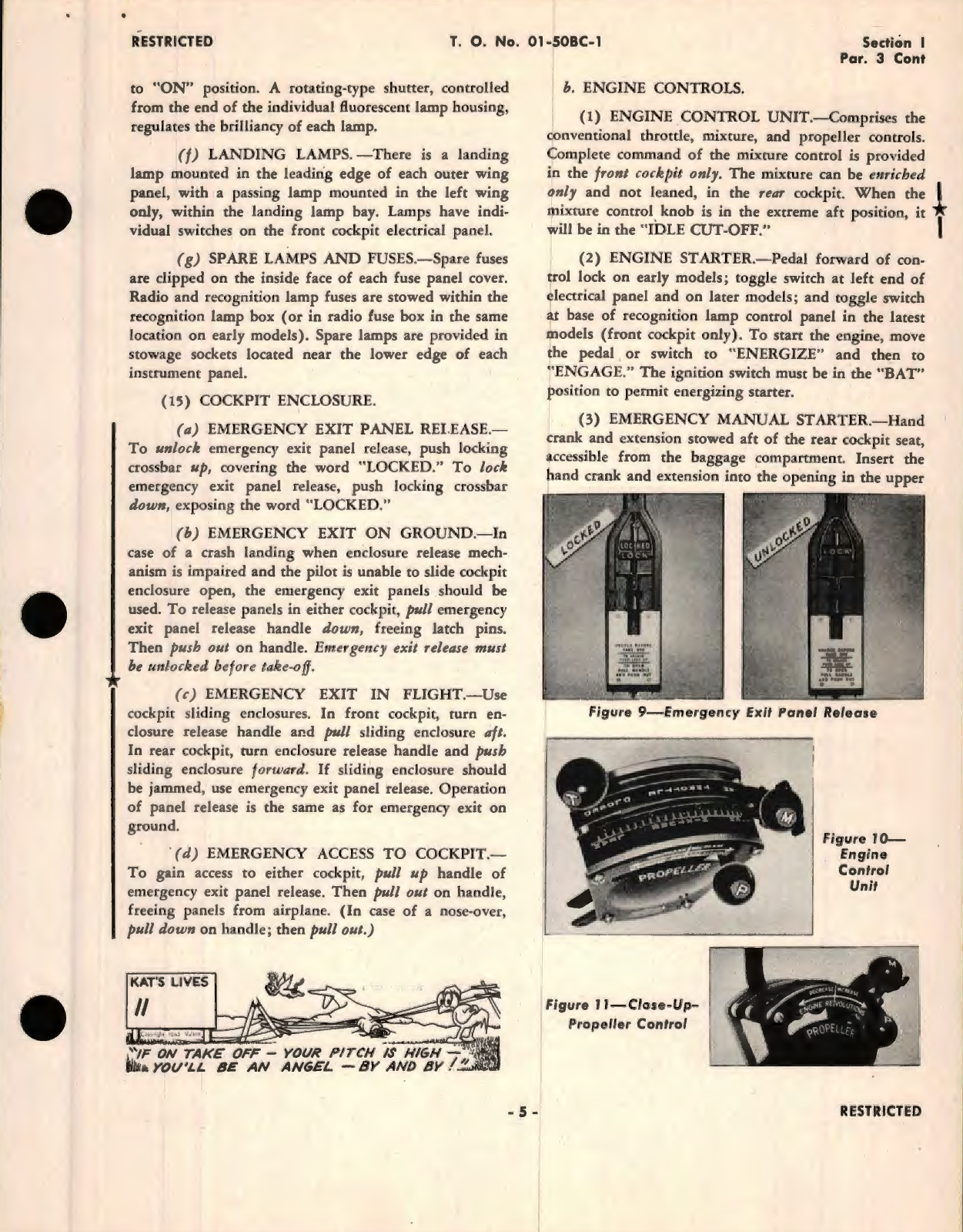 Sample page 9 from AirCorps Library document: Pilot's Flight Operating Instructions for Army Model BT-13A Airplanes Navy Model SNV- 1 Airplanes