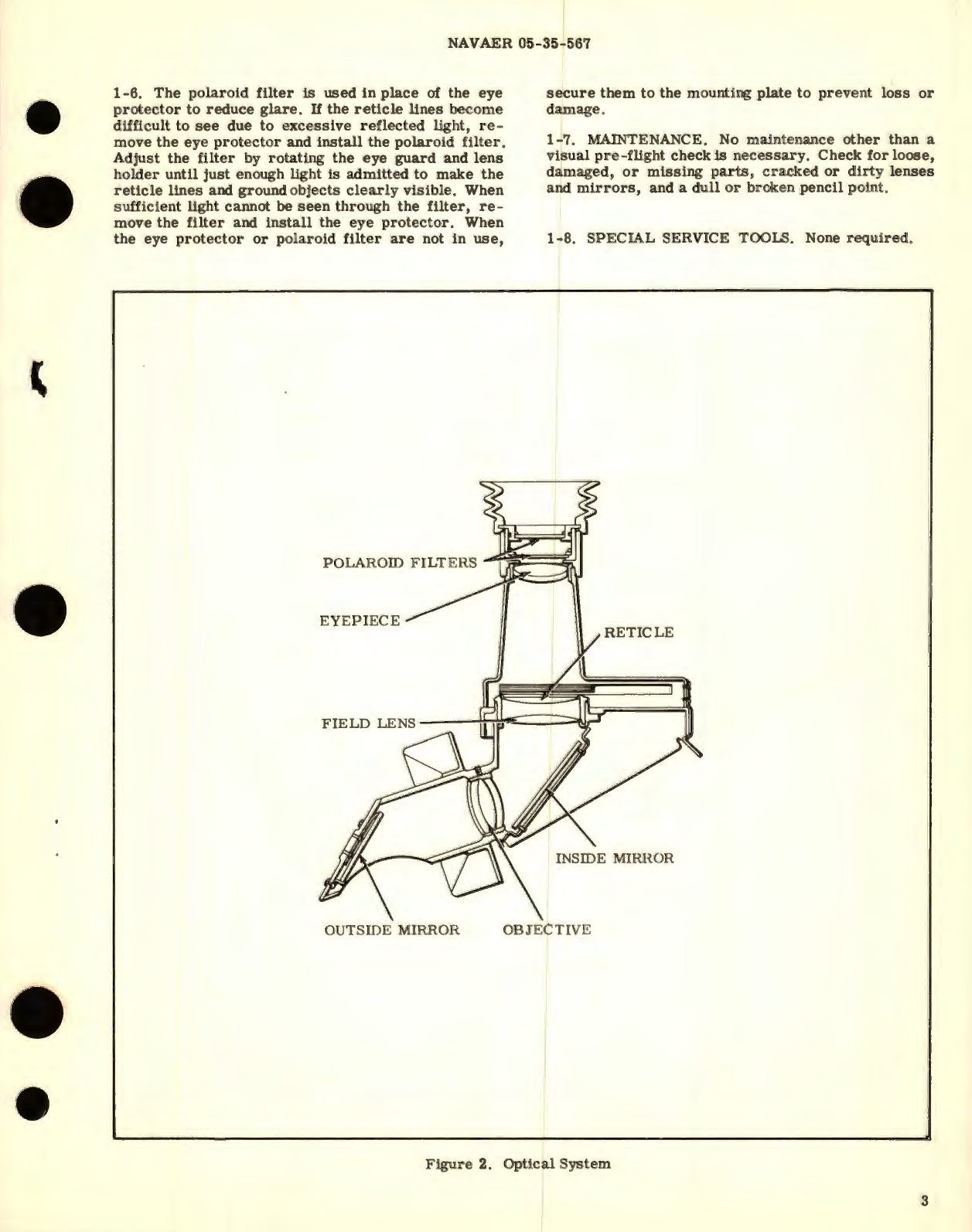 Sample page 3 from AirCorps Library document: Operation, Service and Overhaul Instructions with Parts Breakdown Type B-5 Drift Meter