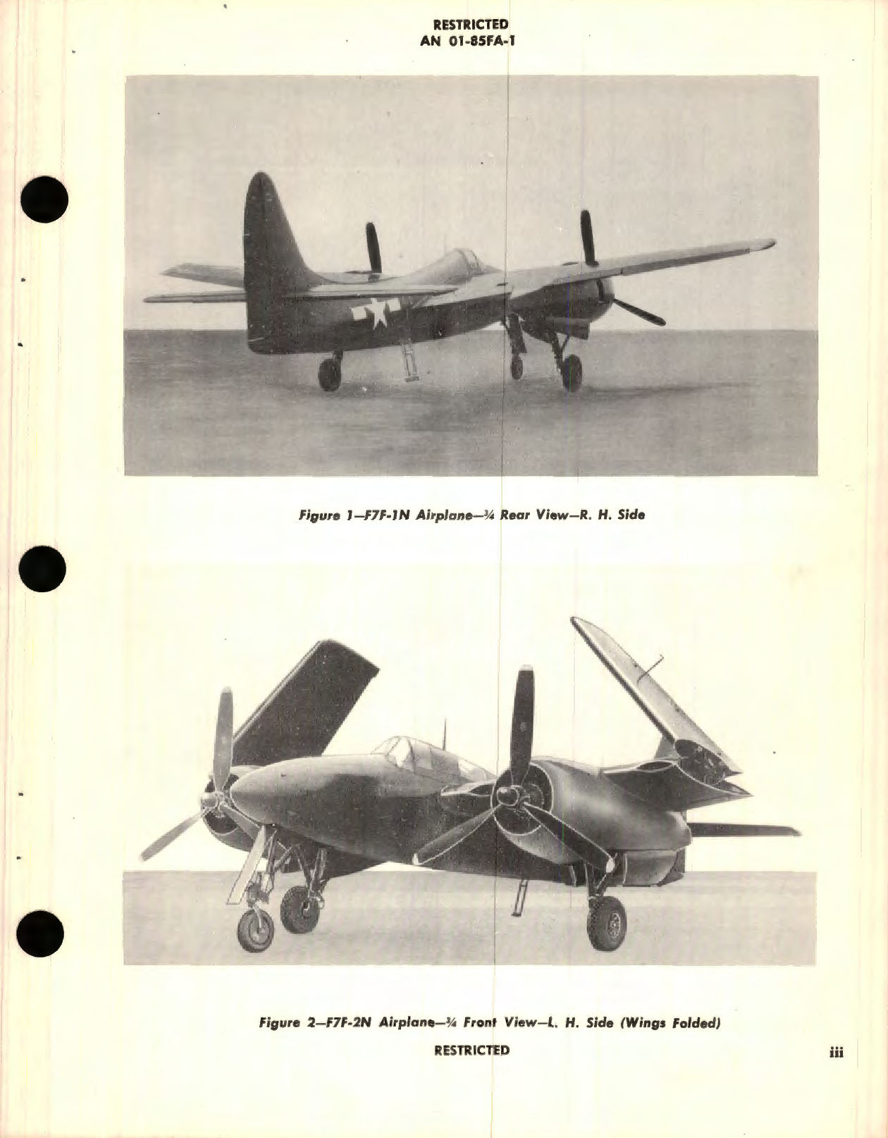 Sample page 7 from AirCorps Library document: Pilot's Handbook for Navy Model F7F-1N, F7F-2N F7F-3, F7F-3, F7F-4N Airplanes