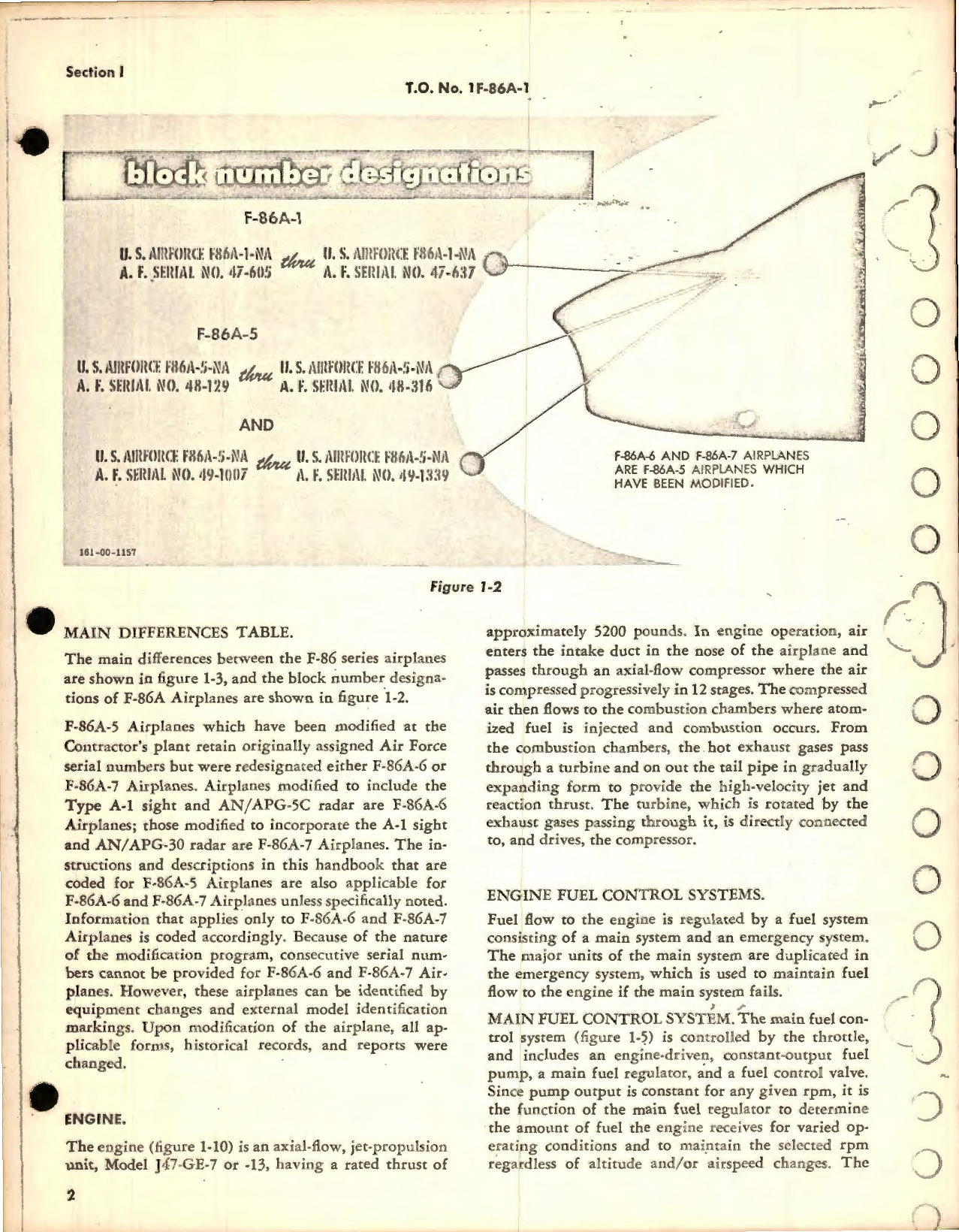 Sample page 9 from AirCorps Library document: Flight Handbook for F-86A