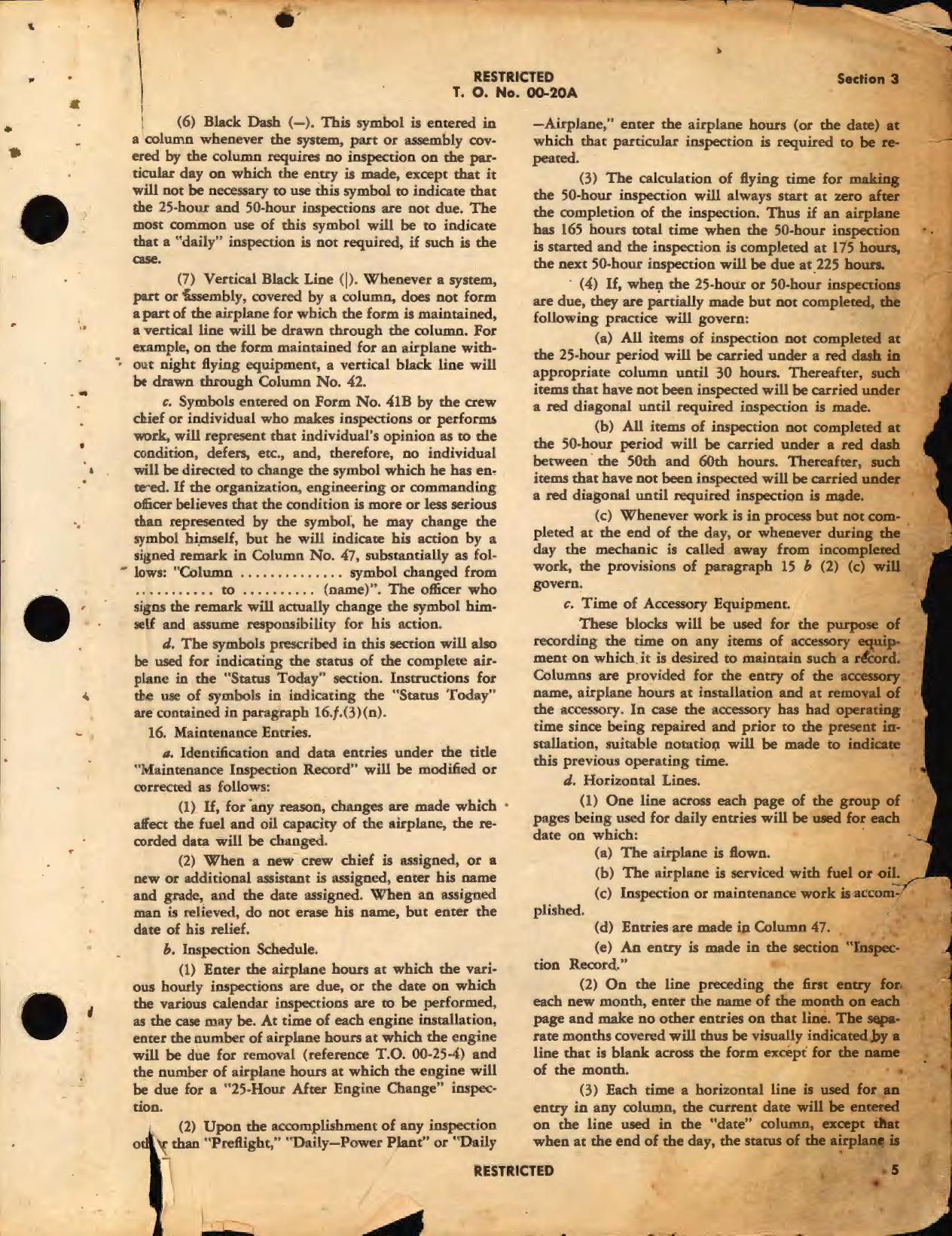 Sample page 7 from AirCorps Library document: The Army Air Forces Visual Inspection System for Airplanes