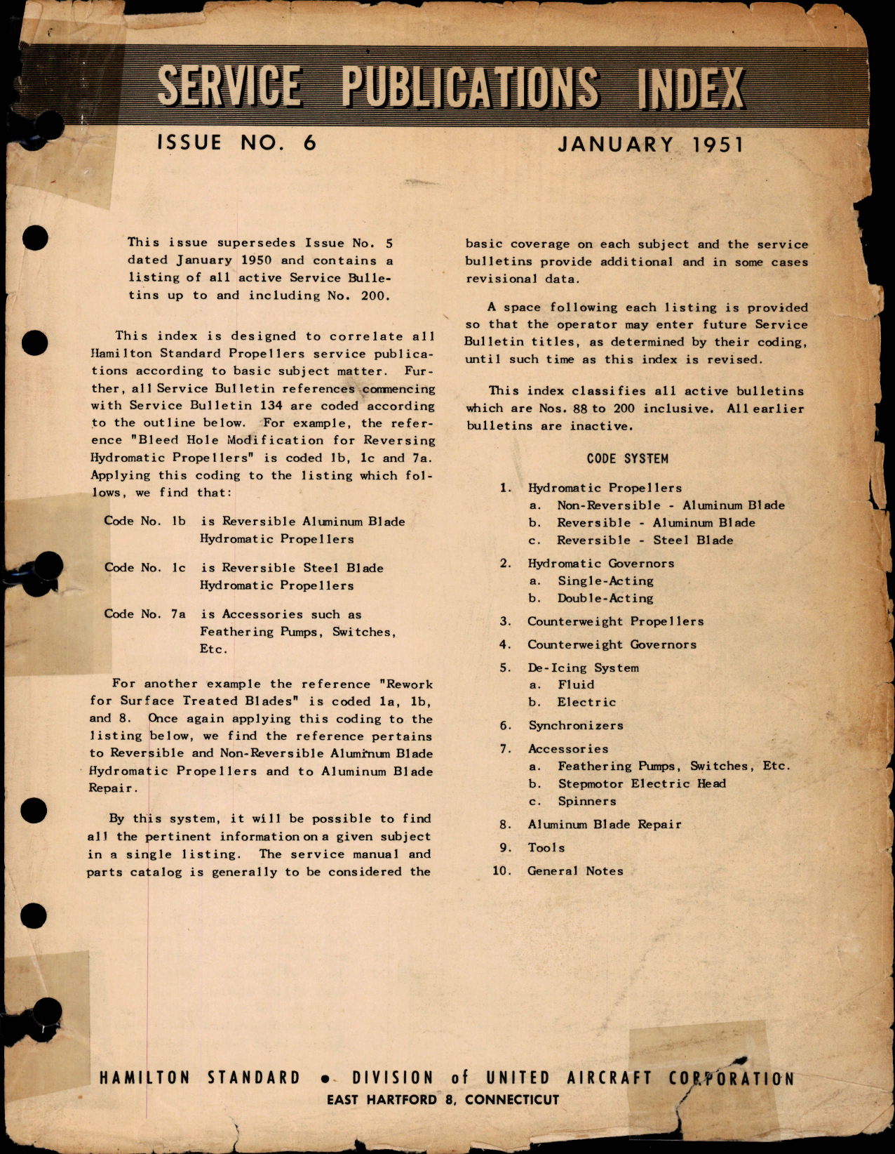 Sample page 1 from AirCorps Library document: Service Publications Index