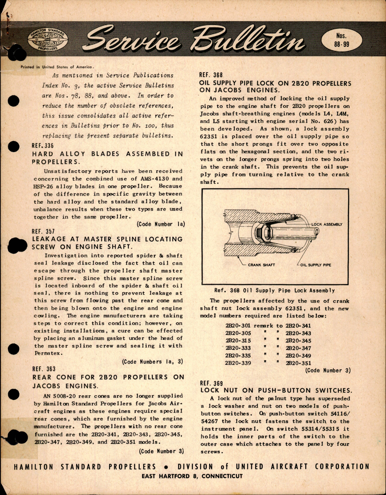 Sample page 1 from AirCorps Library document: Hard Alloy Blades Assembled in Propellers, Ref 336
