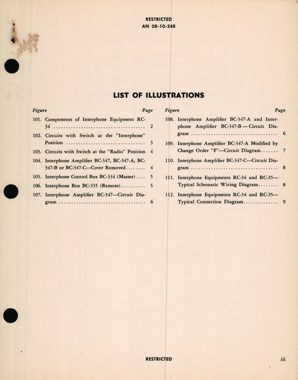 Sample page 5 from AirCorps Library document: Maintenance Instructions for Interphone Equipments RC-34, RC-35, RC-35-Z, RC-36, RC-51