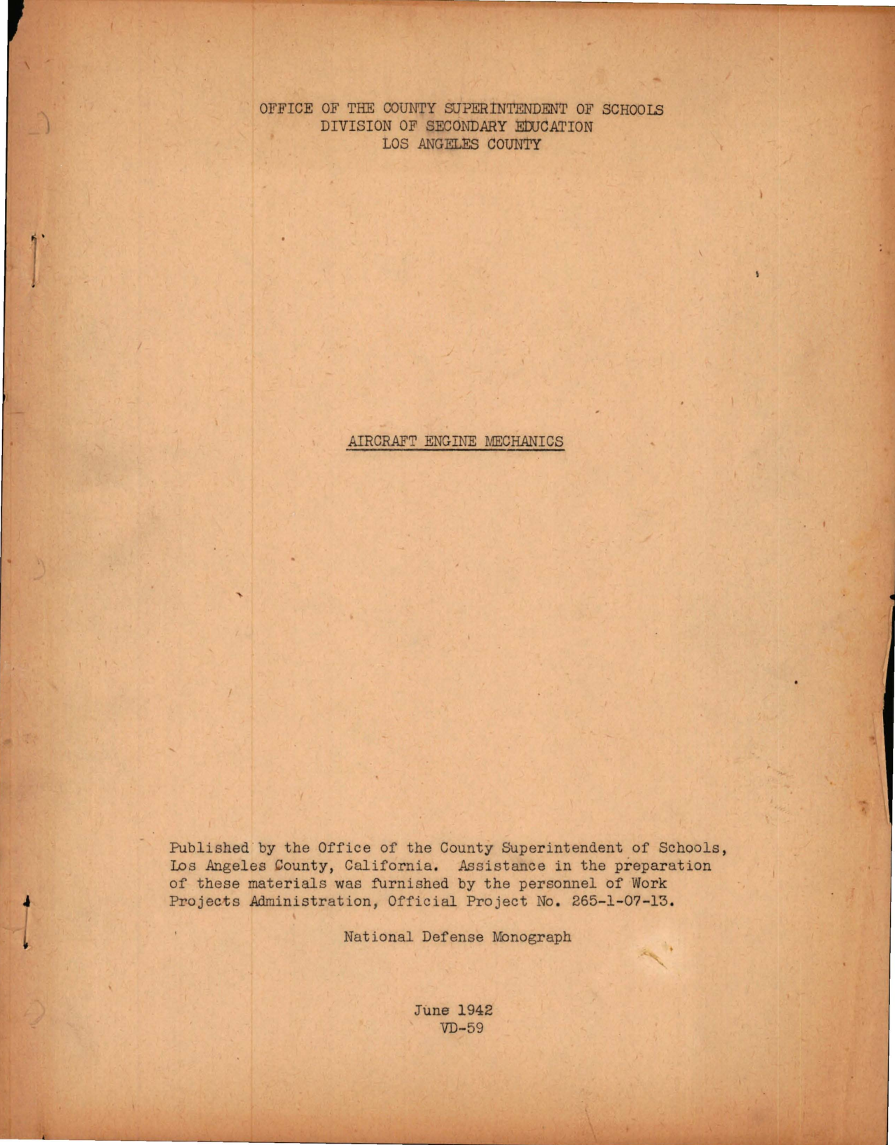 Sample page 1 from AirCorps Library document: Aircraft Engine Mechanics - Defense Training