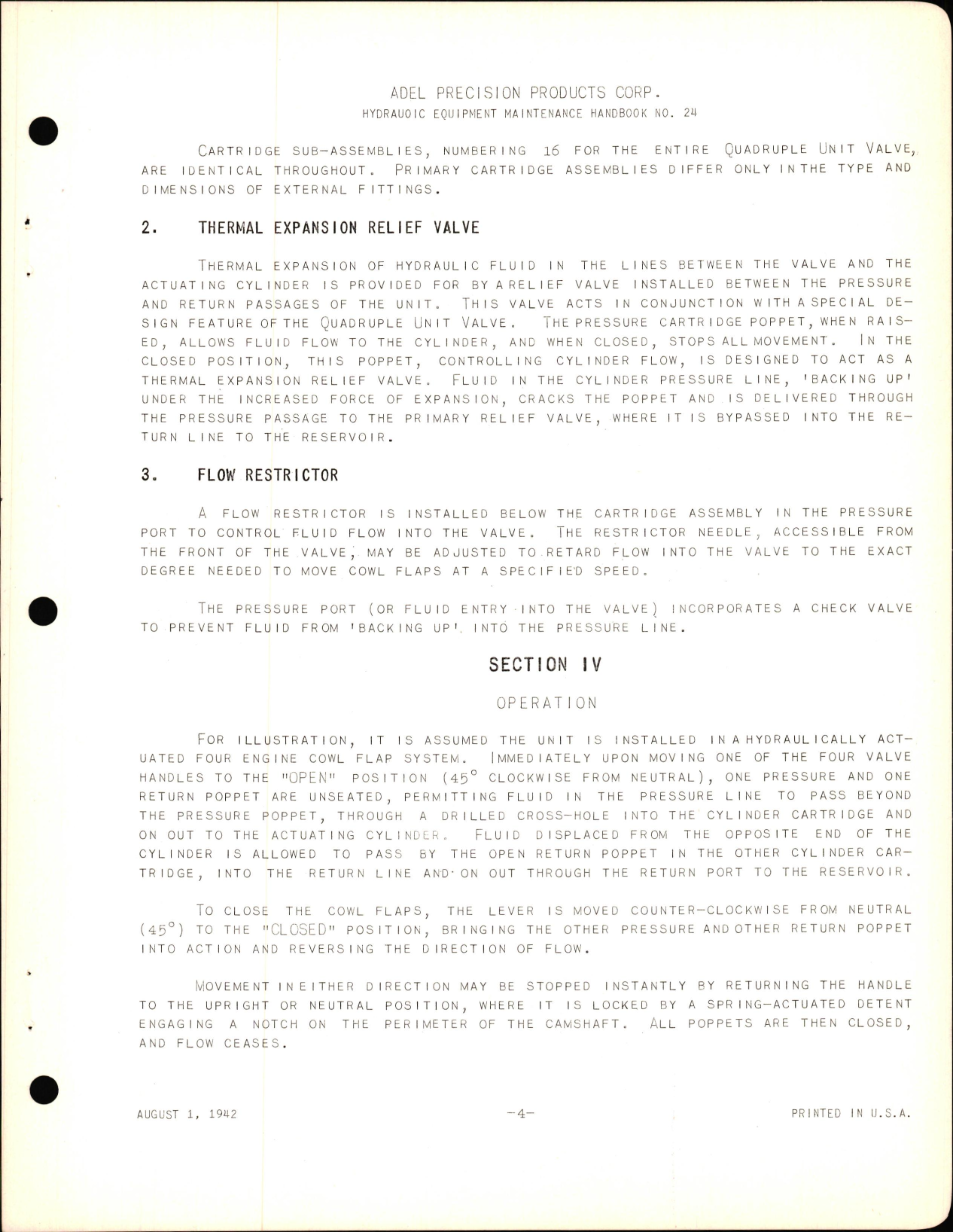 Sample page 9 from AirCorps Library document: Instructions with Parts Catalog for Quadruple Cowl Flap Selector Valve G10340 