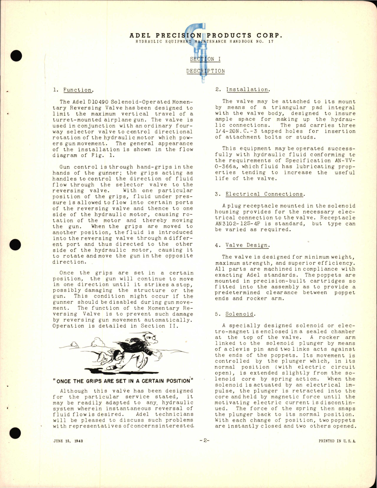 Sample page 7 from AirCorps Library document: Instructions with Parts for Solenoid Operated Momentary Reversing Valve - D10490 