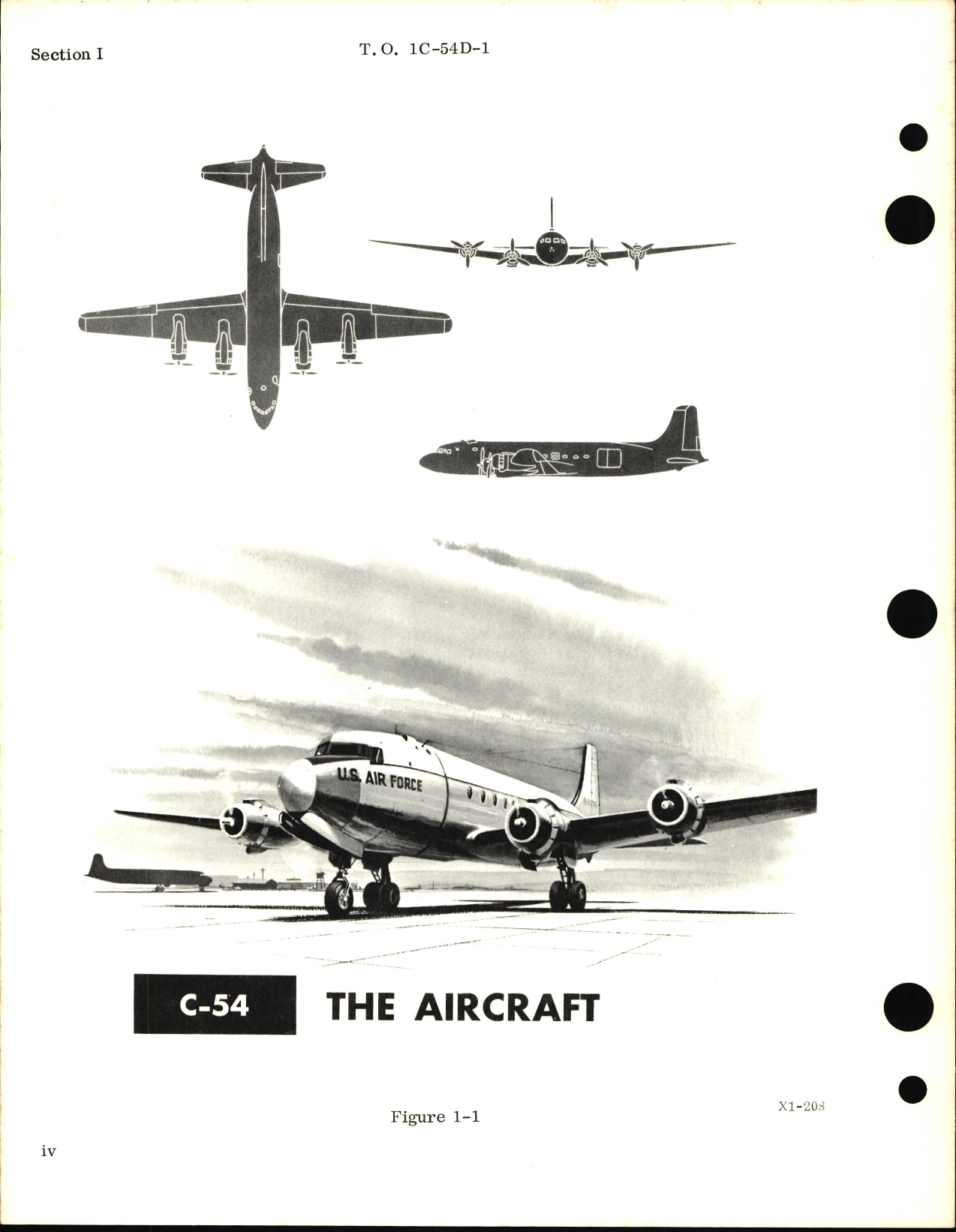 Sample page 6 from AirCorps Library document: Flight Manual for C-54