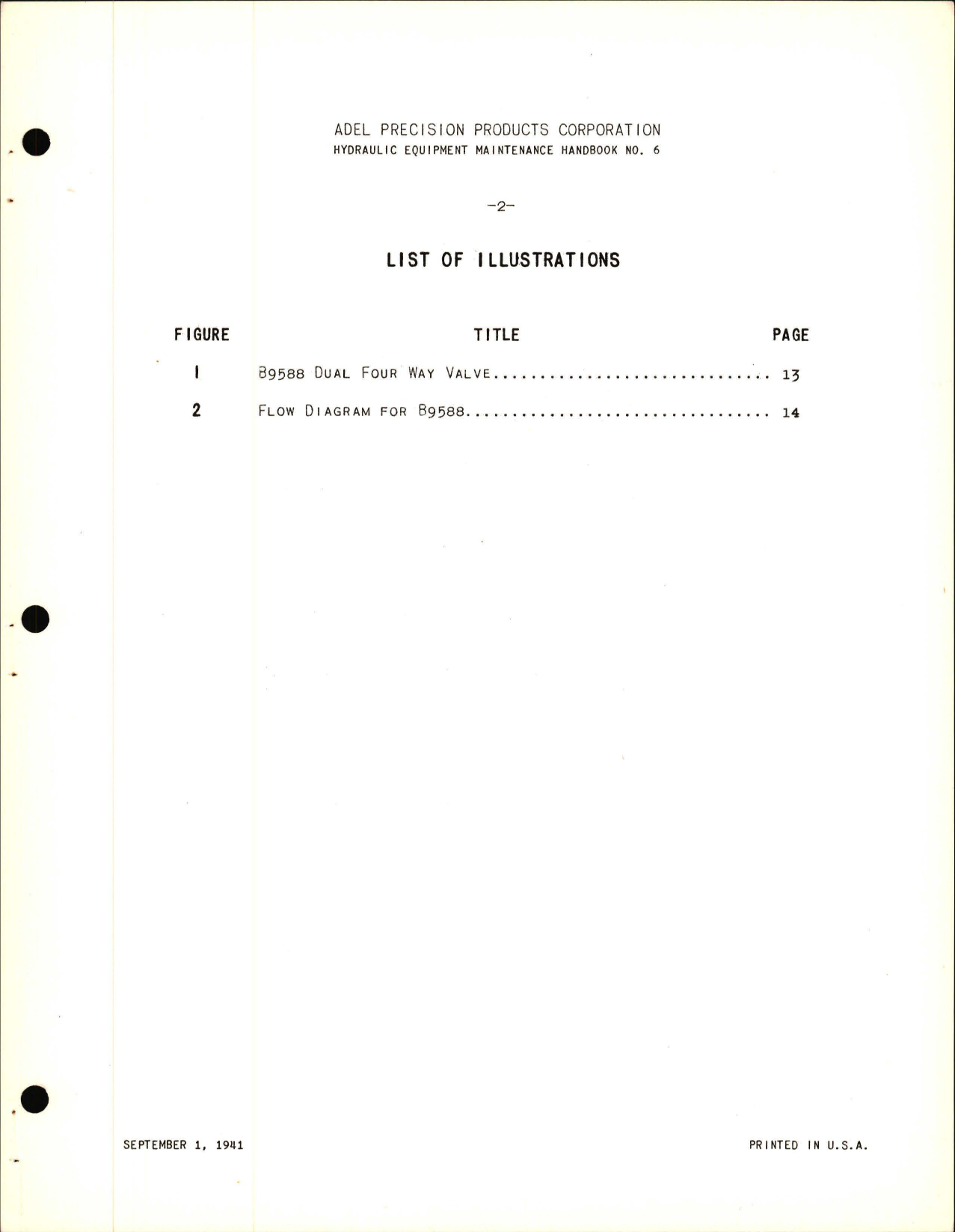 Sample page 5 from AirCorps Library document: Instructions with Parts Catalog for Steel Seat Selector Valve - B 9588 
