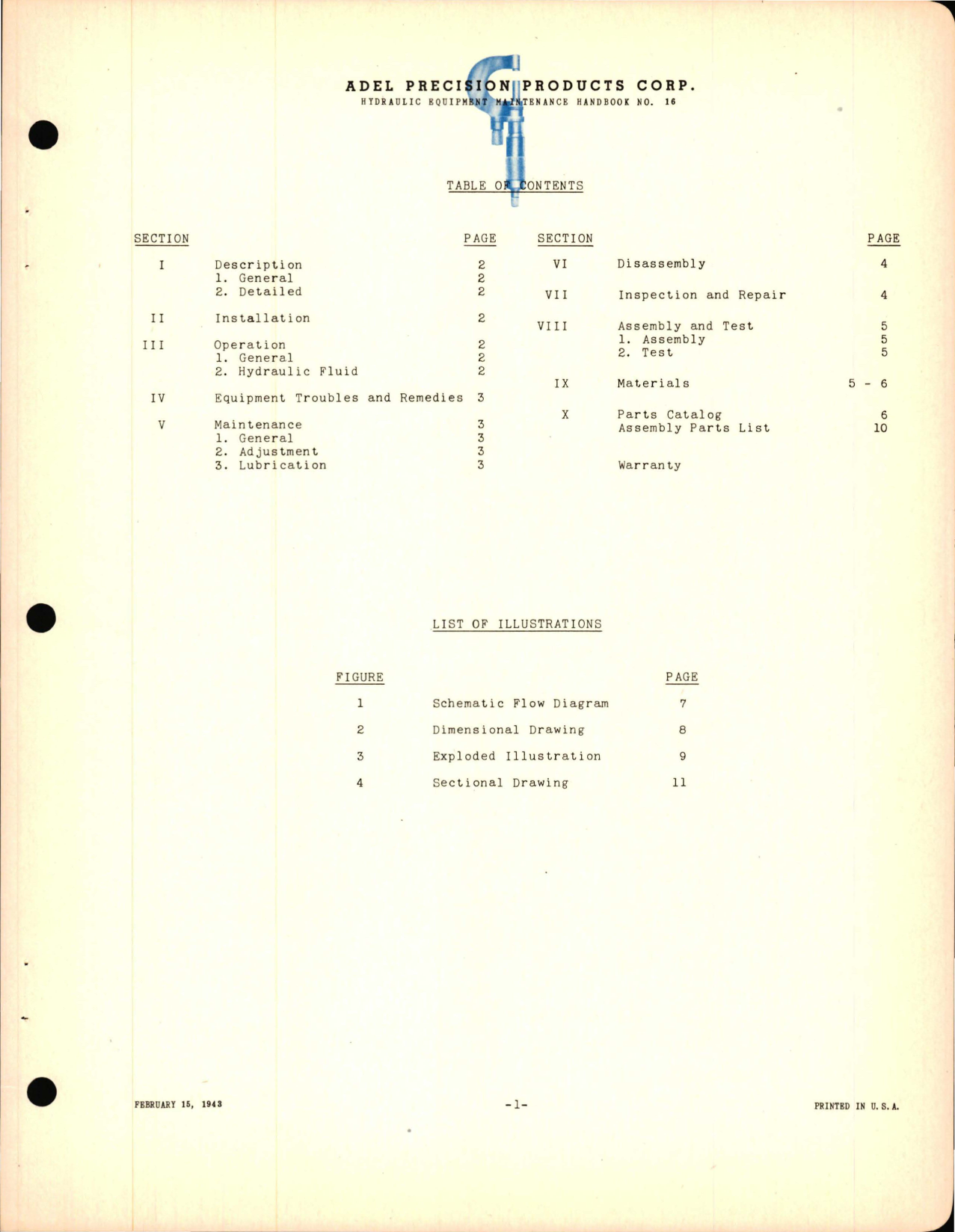 Sample page 5 from AirCorps Library document: Instructions with Parts Catalog for Dural Seat Single Four Way Selector Valve - D10150 