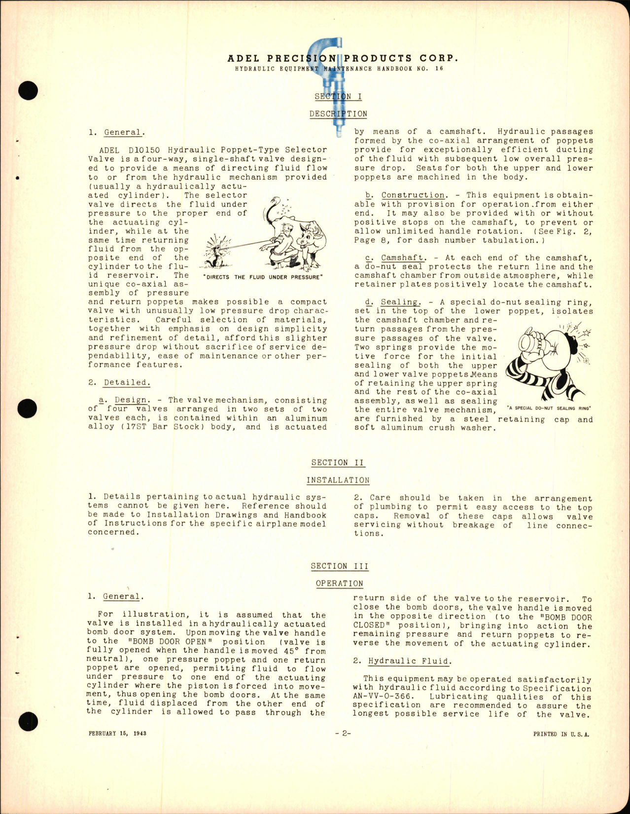 Sample page 7 from AirCorps Library document: Instructions with Parts Catalog for Dural Seat Single Four Way Selector Valve - D10150 