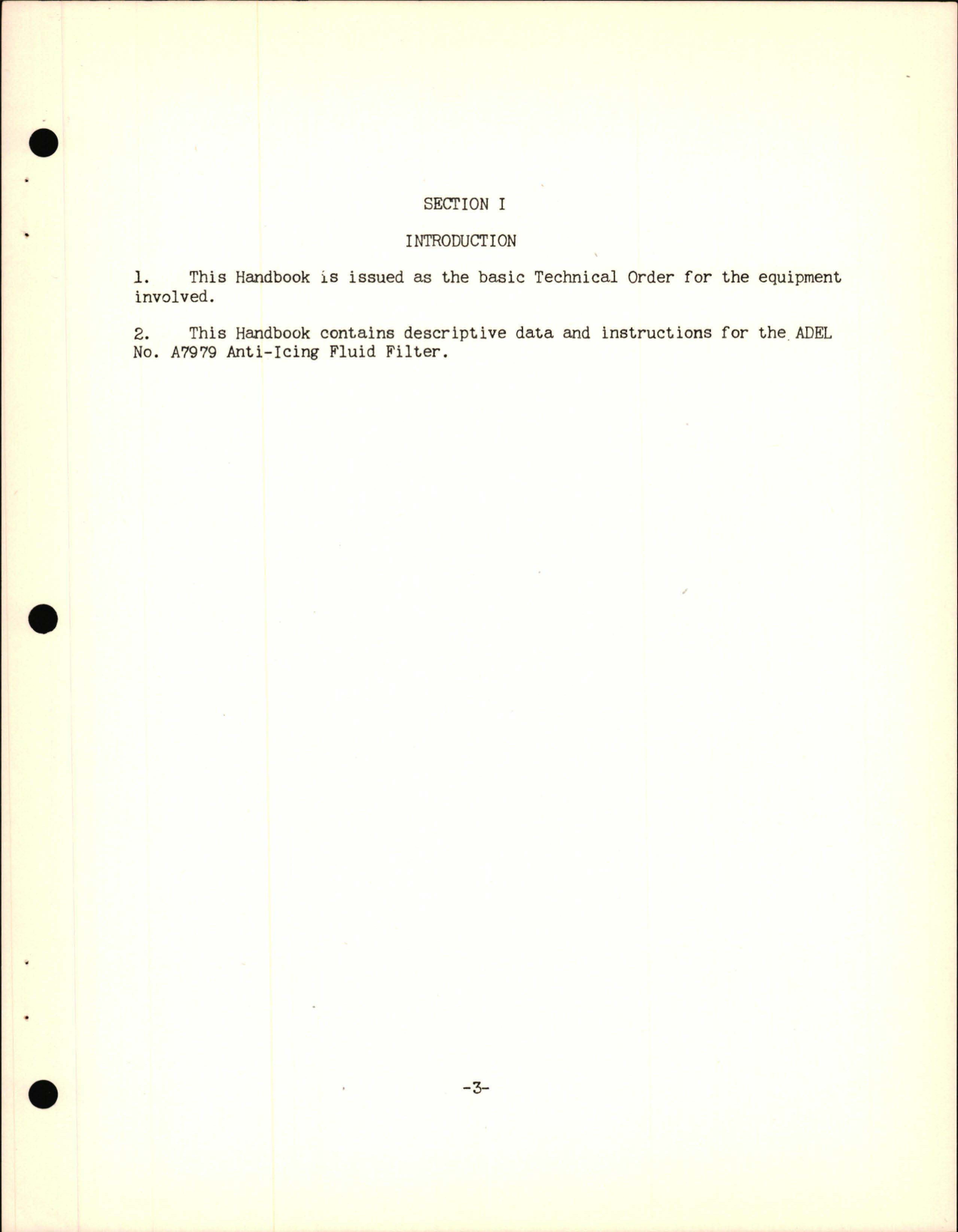 Sample page 7 from AirCorps Library document: Instructions with Parts Catalog for Anti-Icing Fluid Filter - A7979 