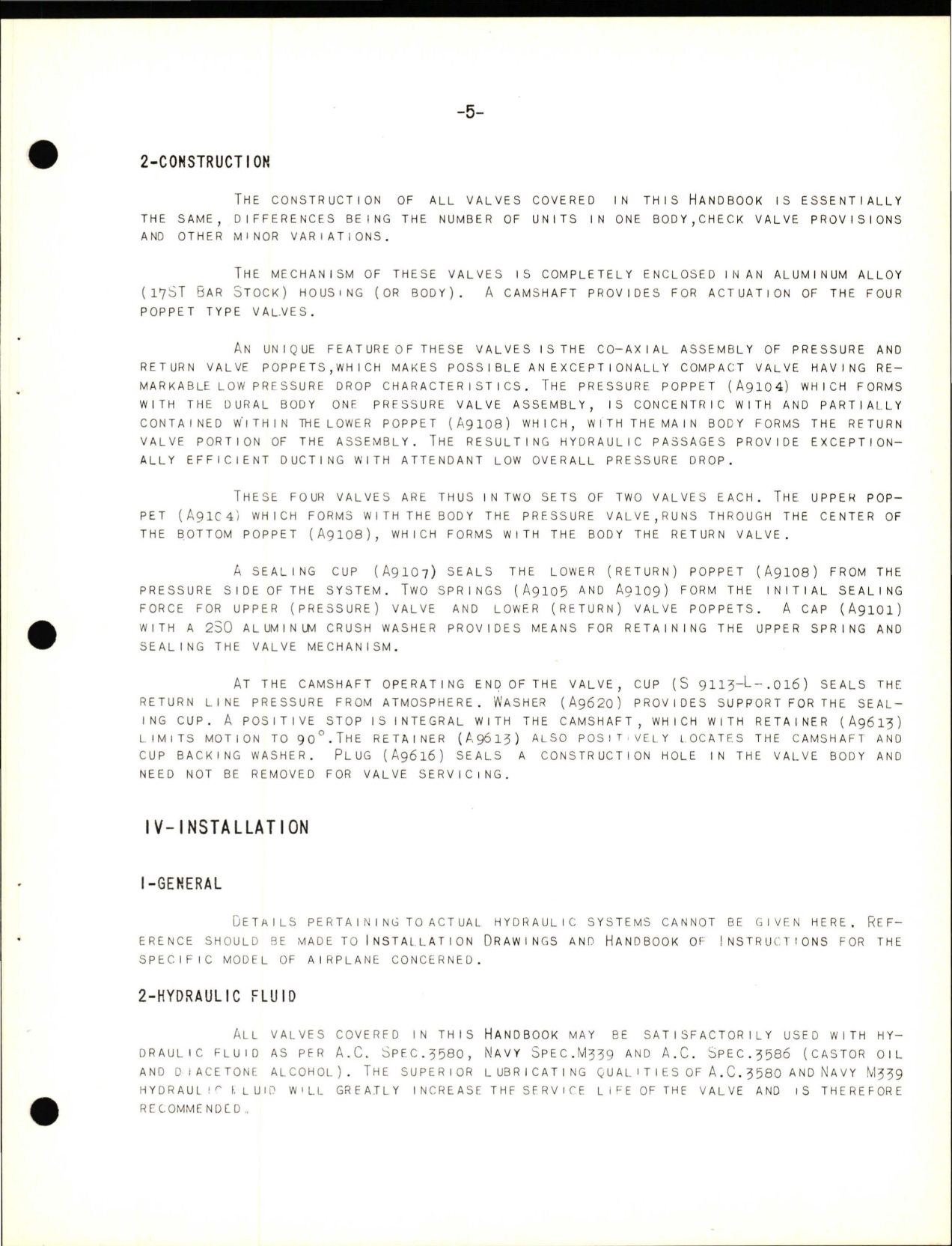 Sample page 9 from AirCorps Library document: Instructions with Parts Catalog for Dural Seat Selector Valve