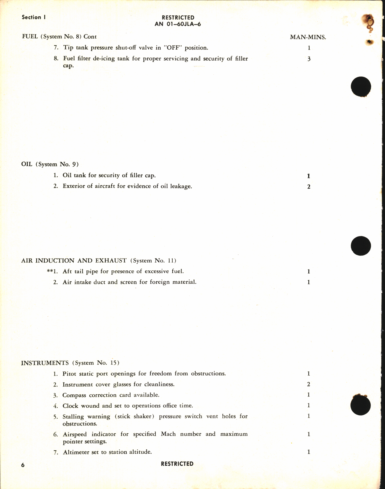 Sample page 8 from AirCorps Library document: Inspection Requirements for F-86A Aircraft