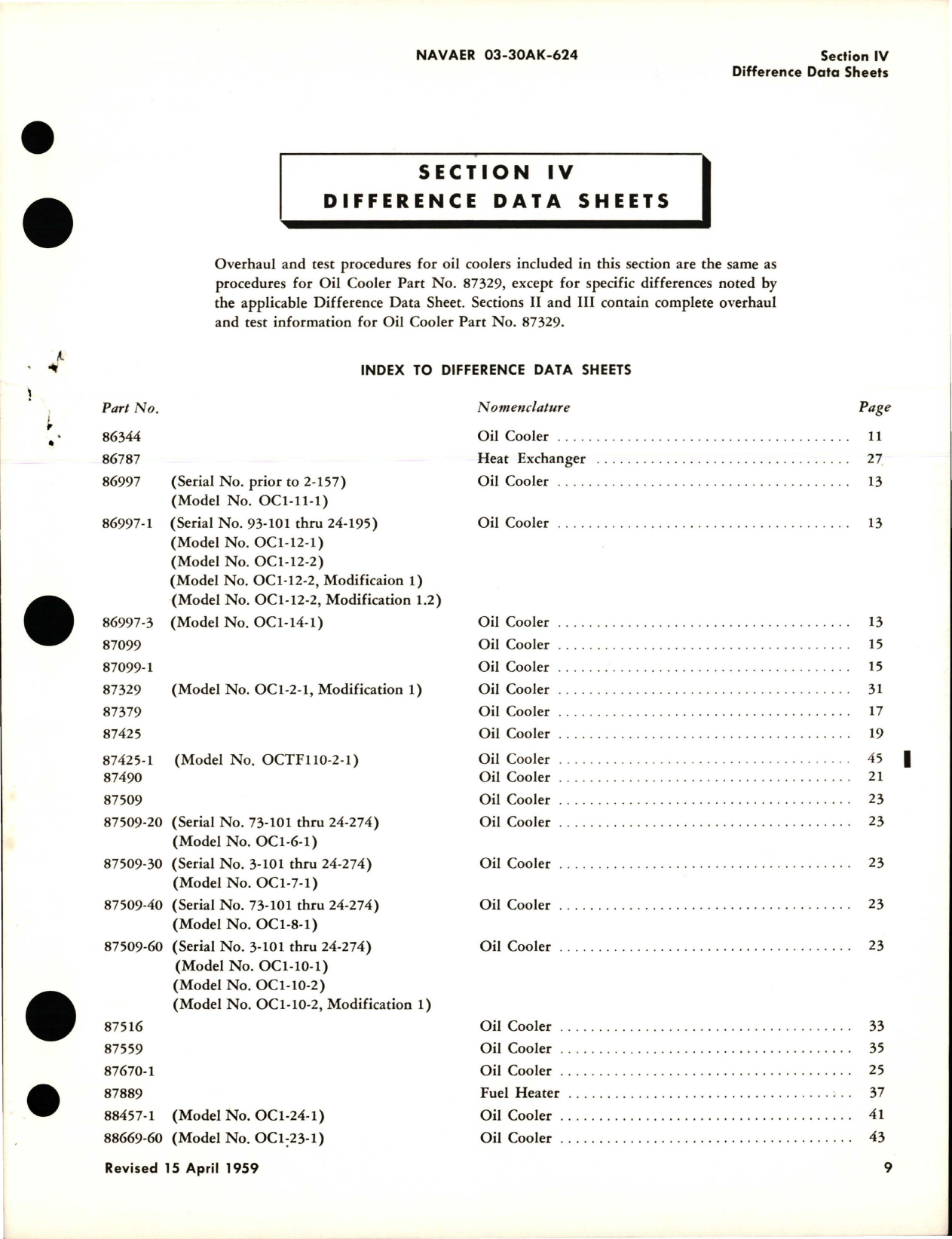 Sample page 5 from AirCorps Library document: Overhaul Instructions for Oil Coolers, Heat Exchanger, and Fuel Heater