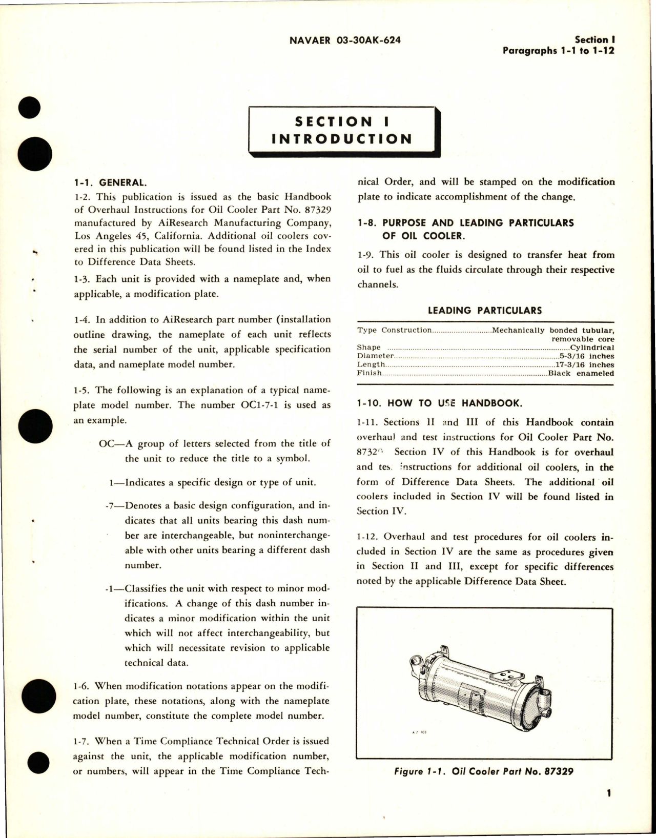 Sample page 5 from AirCorps Library document: Overhaul Instructions for Oil Coolers, Heat Exchanger, and Fuel Heater - Parts 86787 and 87889