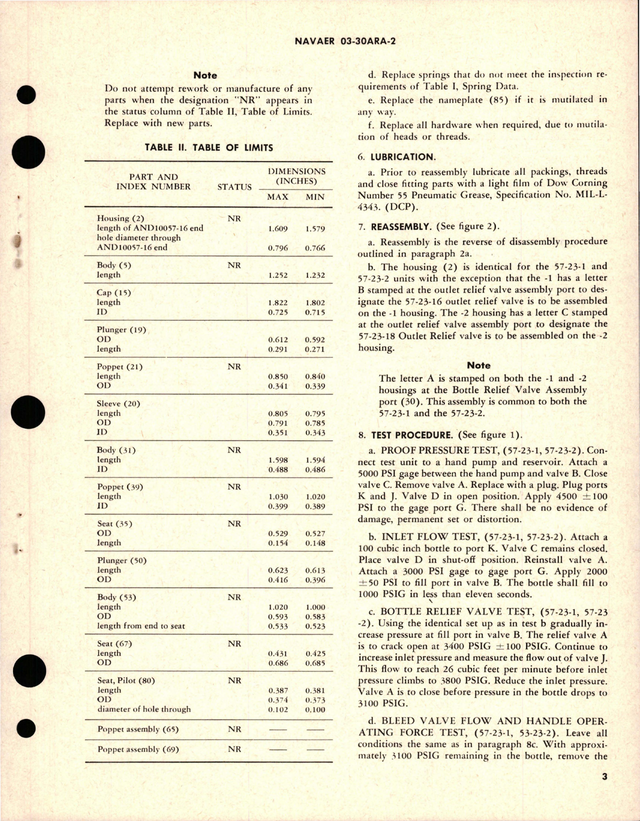 Sample page 5 from AirCorps Library document: Overhaul Instructions with Parts Breakdown for Pneumatic Regulating Air Bottle and Shut-Off Valve - Parts 57-23-1 and 57-23-2 