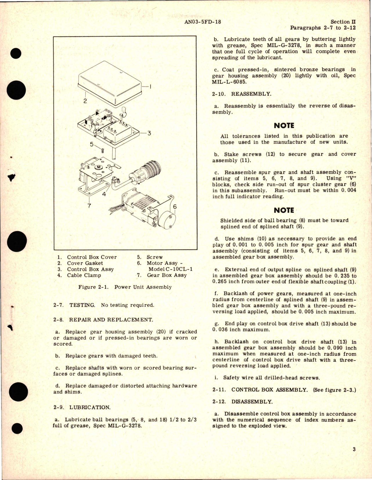 Sample page 5 from AirCorps Library document: Overhaul Instructions for Power Unit 