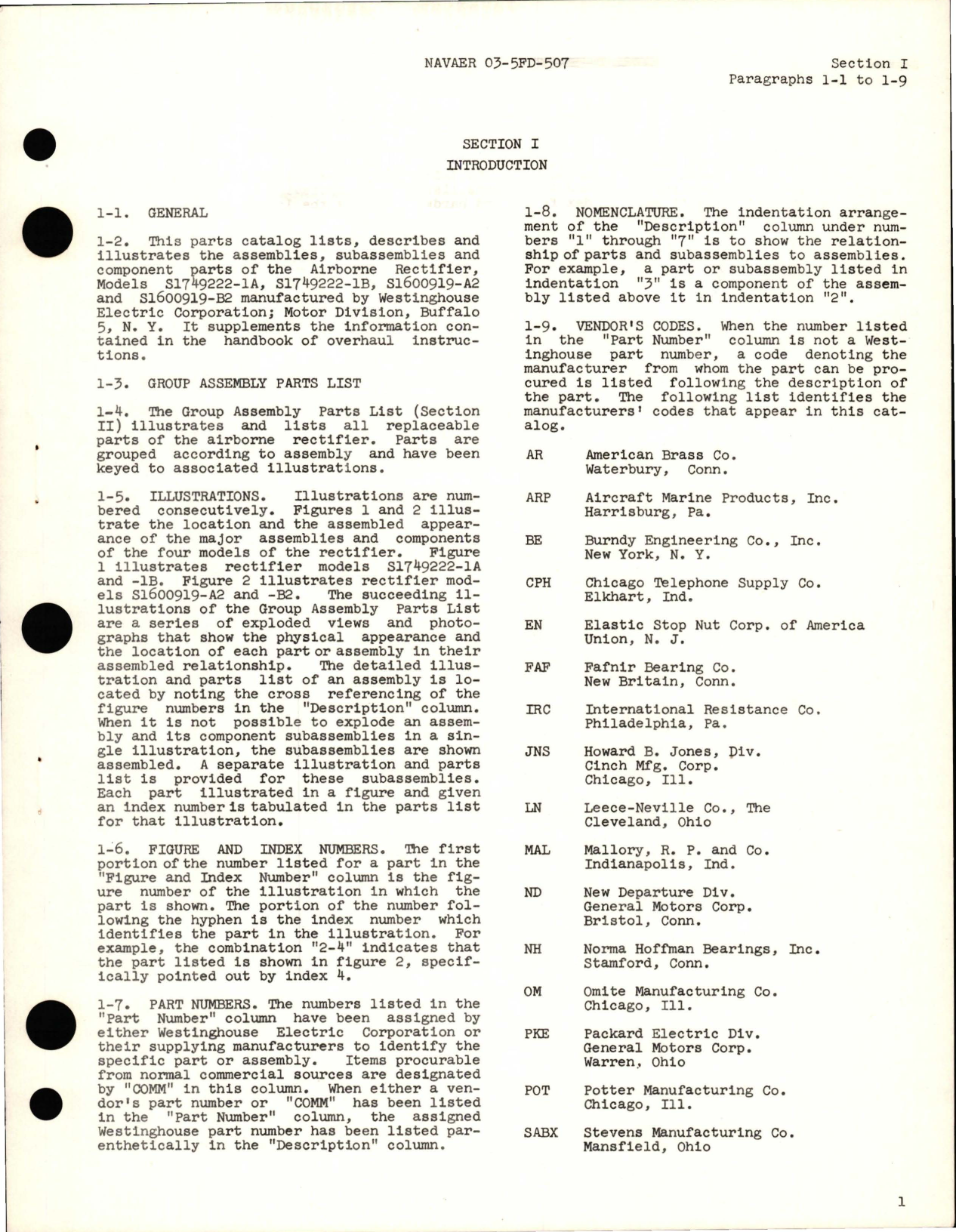 Sample page 5 from AirCorps Library document: Illustrated Parts Breakdown for Airborne Rectifier - Models S 1749222-1A, S 1749222-1B, S 1600919-A2, and S 1600919-B2 