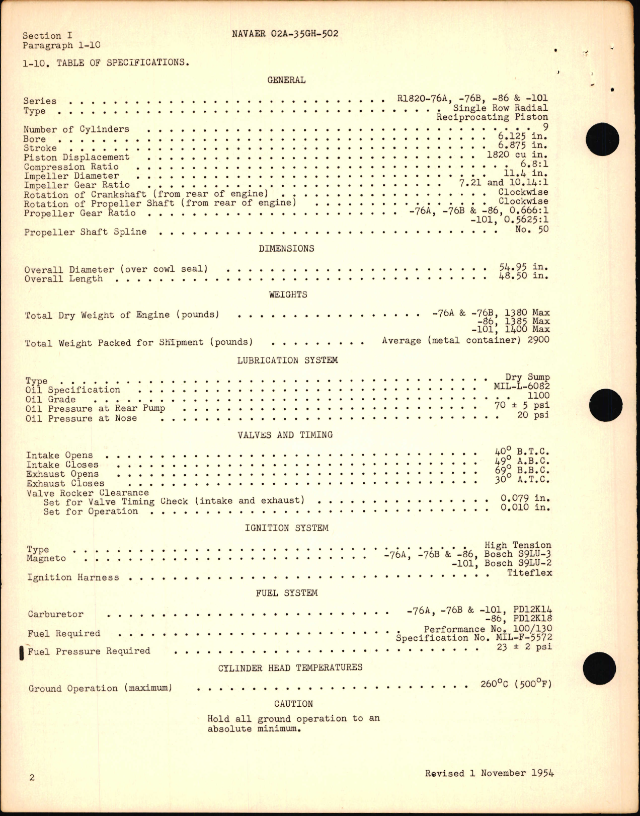 Sample page 8 from AirCorps Library document: Service Instructions for Models R-1820-76A, -76B, -86, -101 Engines