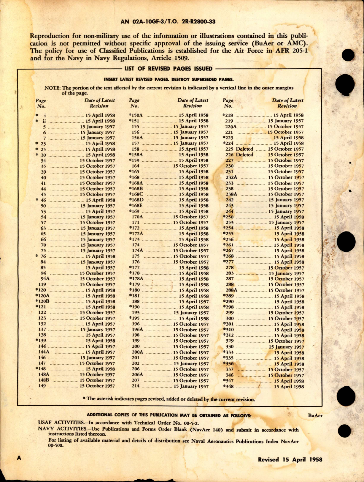 Sample page 6 from AirCorps Library document: Overhaul Instructions for Models R-2800-44, -48, and -97 Engines