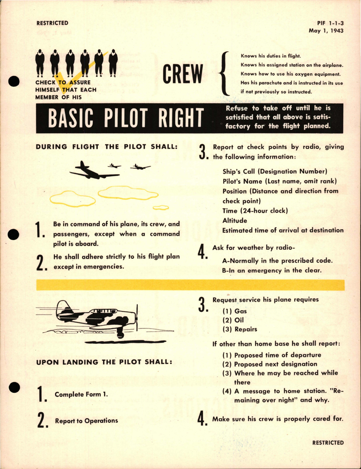 Sample page 9 from AirCorps Library document: Pilot's Information File