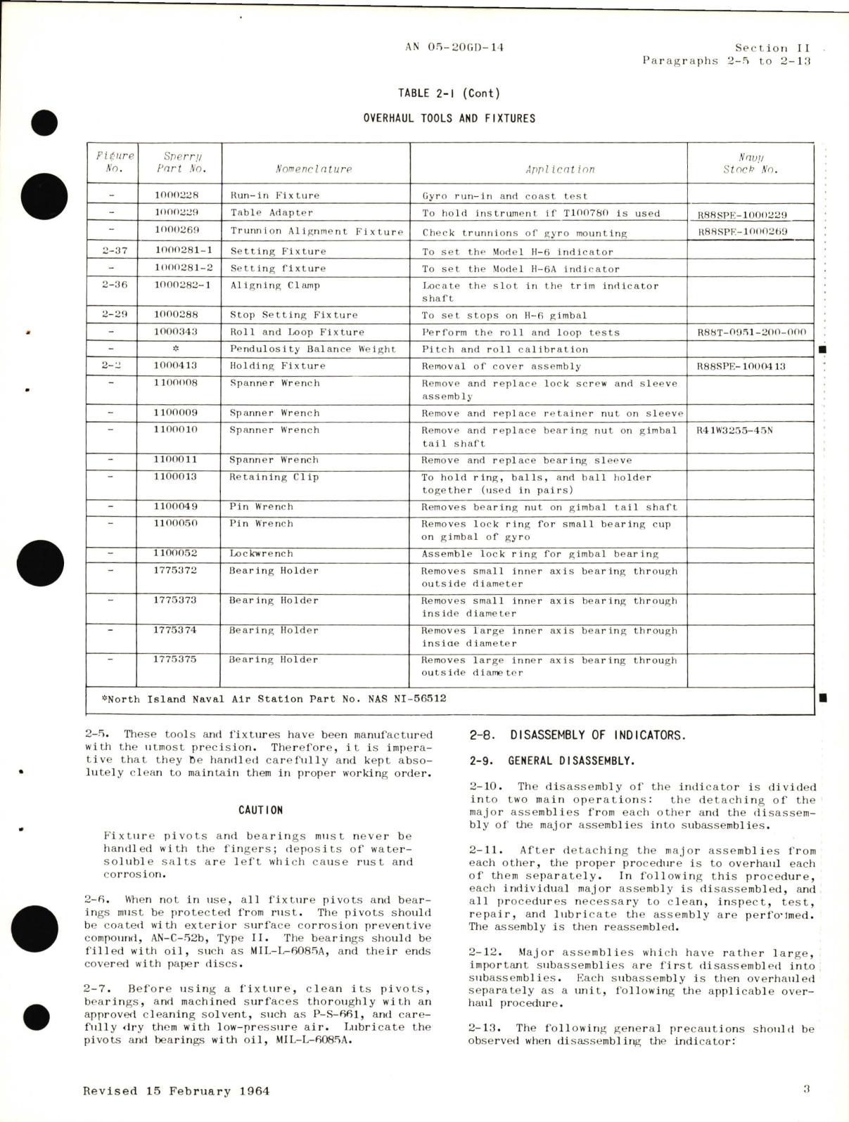 Sample page 7 from AirCorps Library document: Overhaul Instructions for Models H-6 and H-6A Gyro Horizon Indicators Part  No. 673391, 686531, 678601, 613937