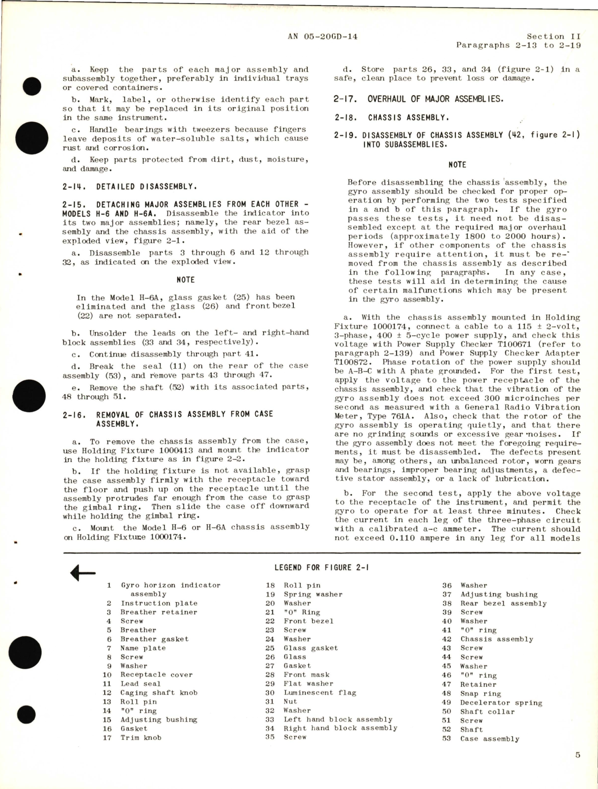 Sample page 9 from AirCorps Library document: Overhaul Instructions for Models H-6 and H-6A Gyro Horizon Indicators Part  No. 673391, 686531, 678601, 613937