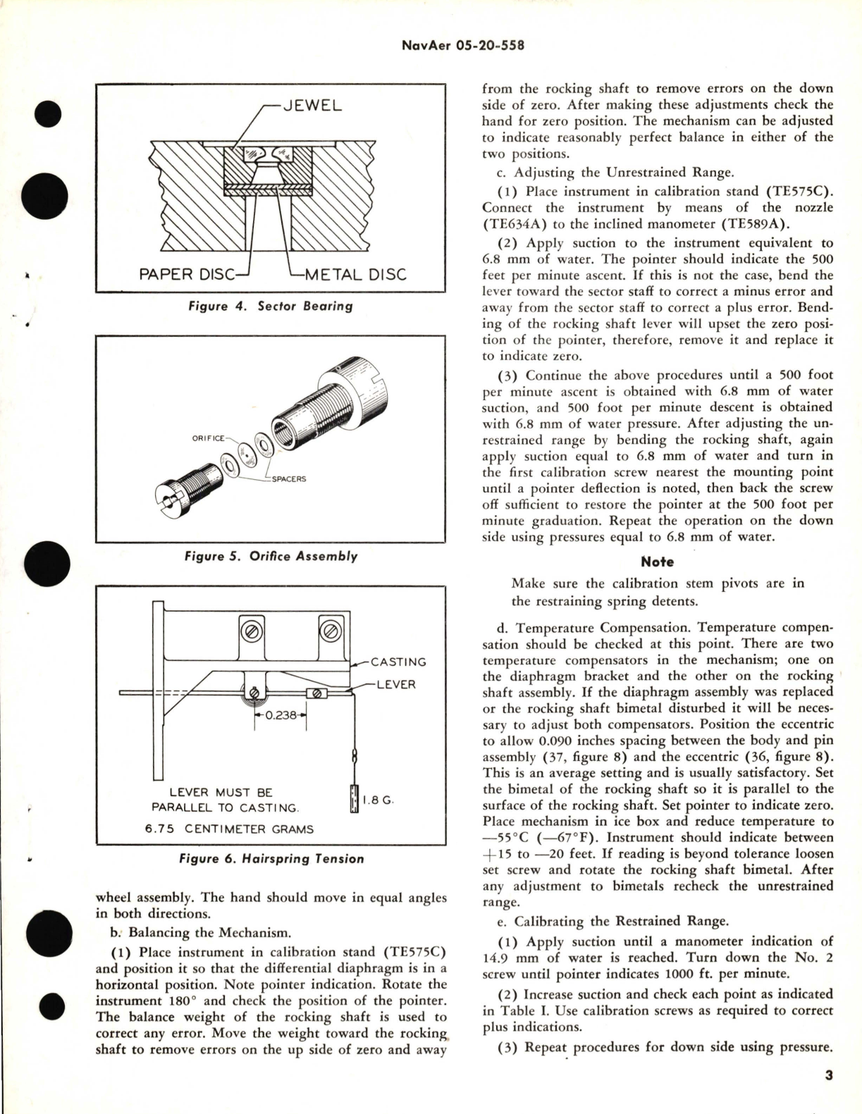 Sample page 3 from AirCorps Library document: Overhaul Instructions with Parts Breakdown for Rate of Climb Indicator Kollsman Type D07161-04-051, AN TYPE 5825-7