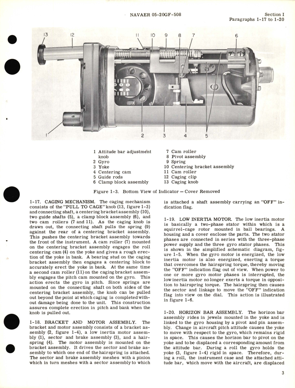 Sample page 7 from AirCorps Library document: Operation and Maintenance Instructions for Gyro Horizon Indicator Part No. 14609-1S, 14609-1AW 