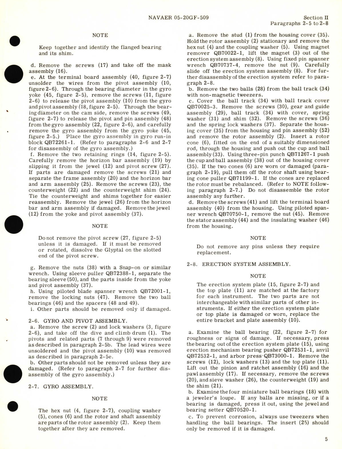 Sample page 9 from AirCorps Library document: Overhaul Instructions for Gyro Horizon Indicator Part No. 14609-1S, 14609-1AW 