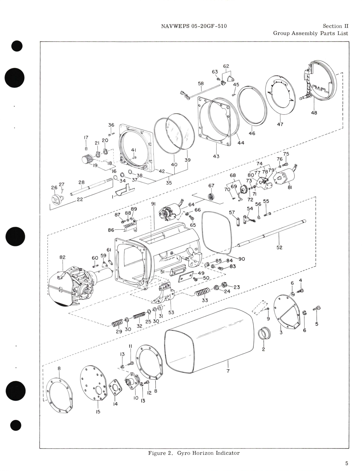 Sample page 9 from AirCorps Library document:  Illustrated Parts Breakdown for Gyro Horizon Indicator Part No. 14609-1S, 146090-1AW