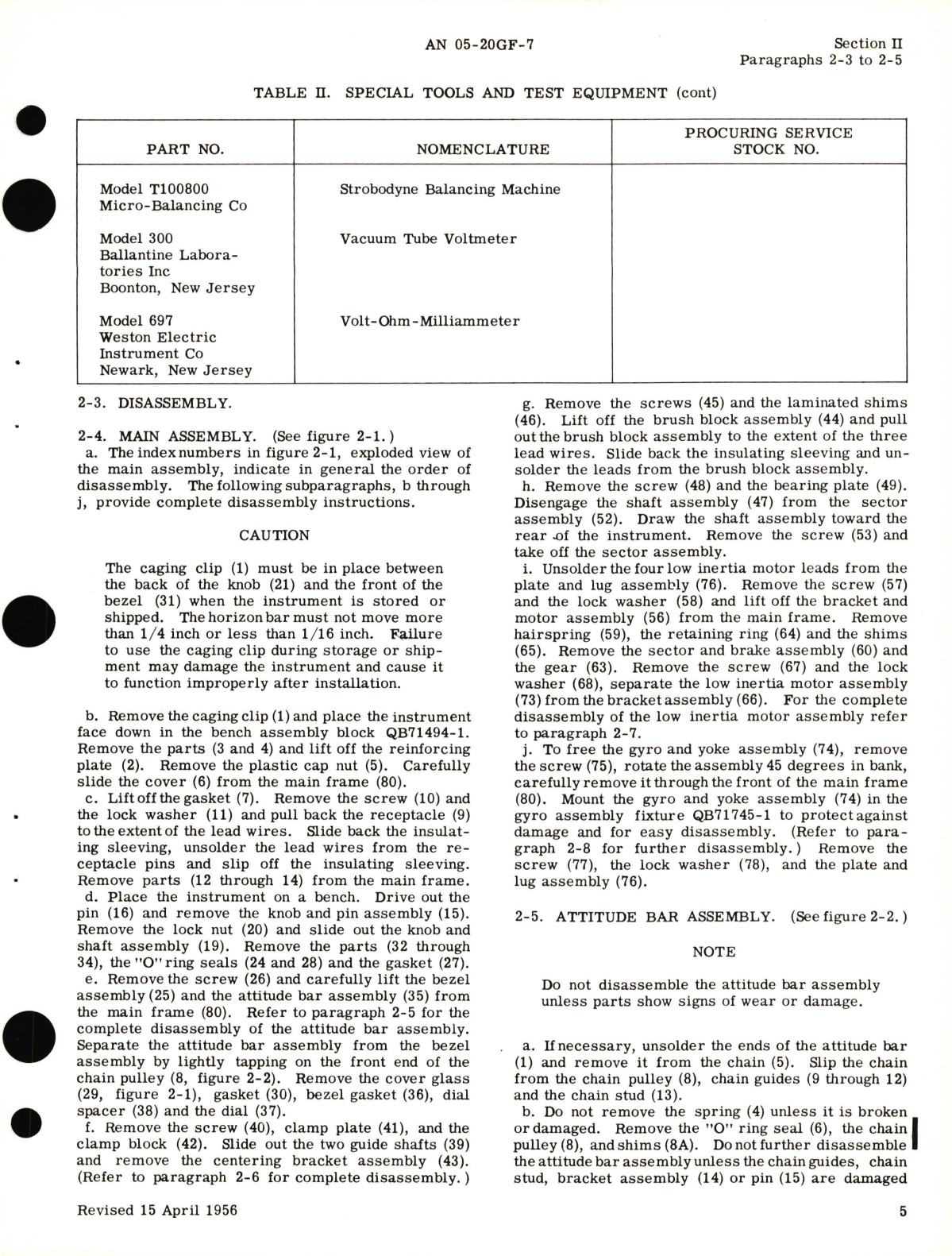 Sample page 9 from AirCorps Library document: Overhaul Instructions for Gyro Horizon Indicator for Part No. 14607-1S-A1 