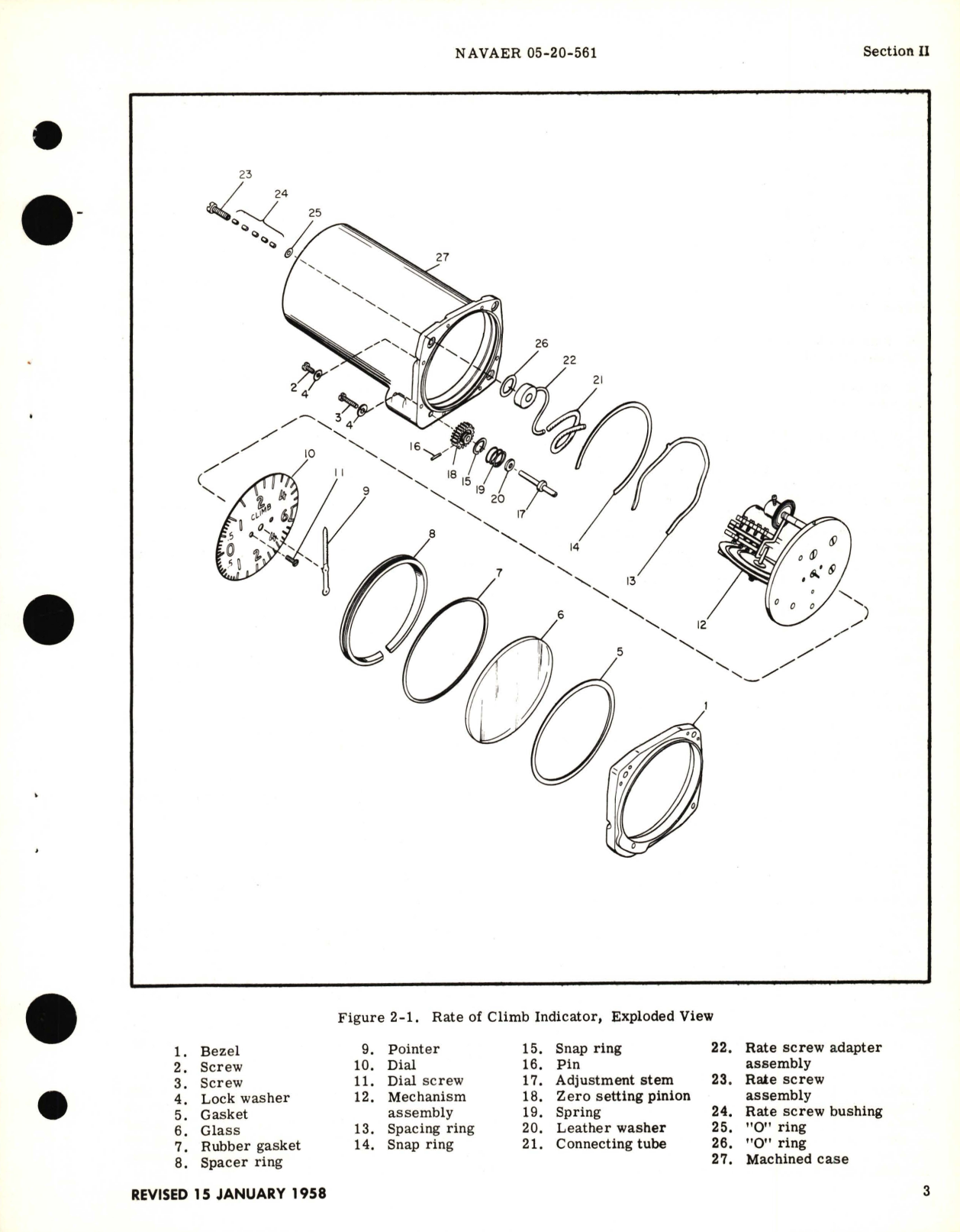 Sample page 7 from AirCorps Library document: Overhaul Instructions for Rate of Climb Indicator Part No. RC-60 and RC-60MS 