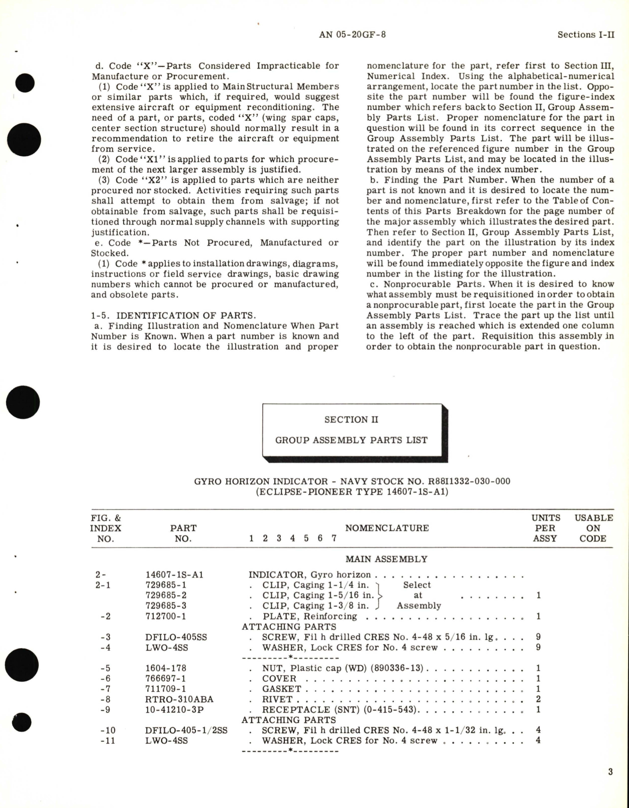 Sample page 7 from AirCorps Library document: Illustrated Parts Breakdown for Gyro Horizon Indicator Part No. 14607-1S-A1