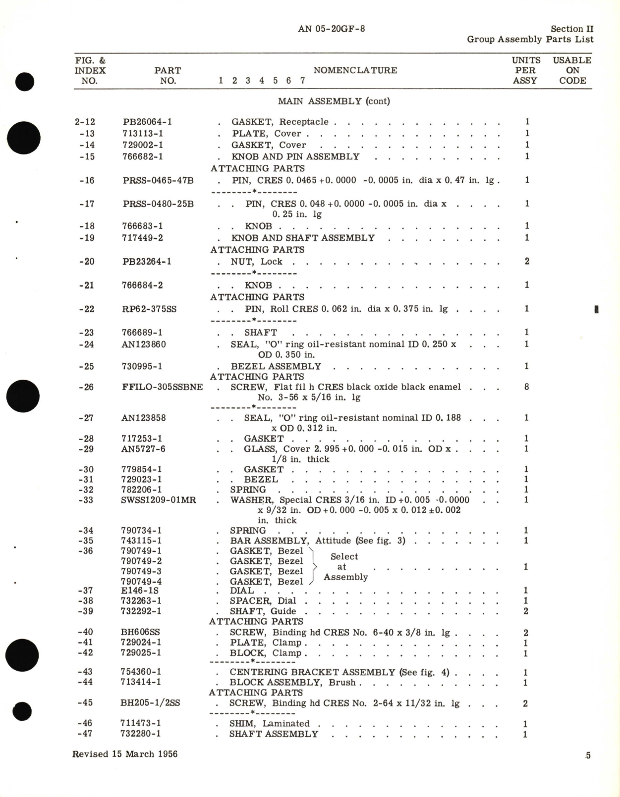 Sample page 9 from AirCorps Library document: Illustrated Parts Breakdown for Gyro Horizon Indicator Part No. 14607-1S-A1