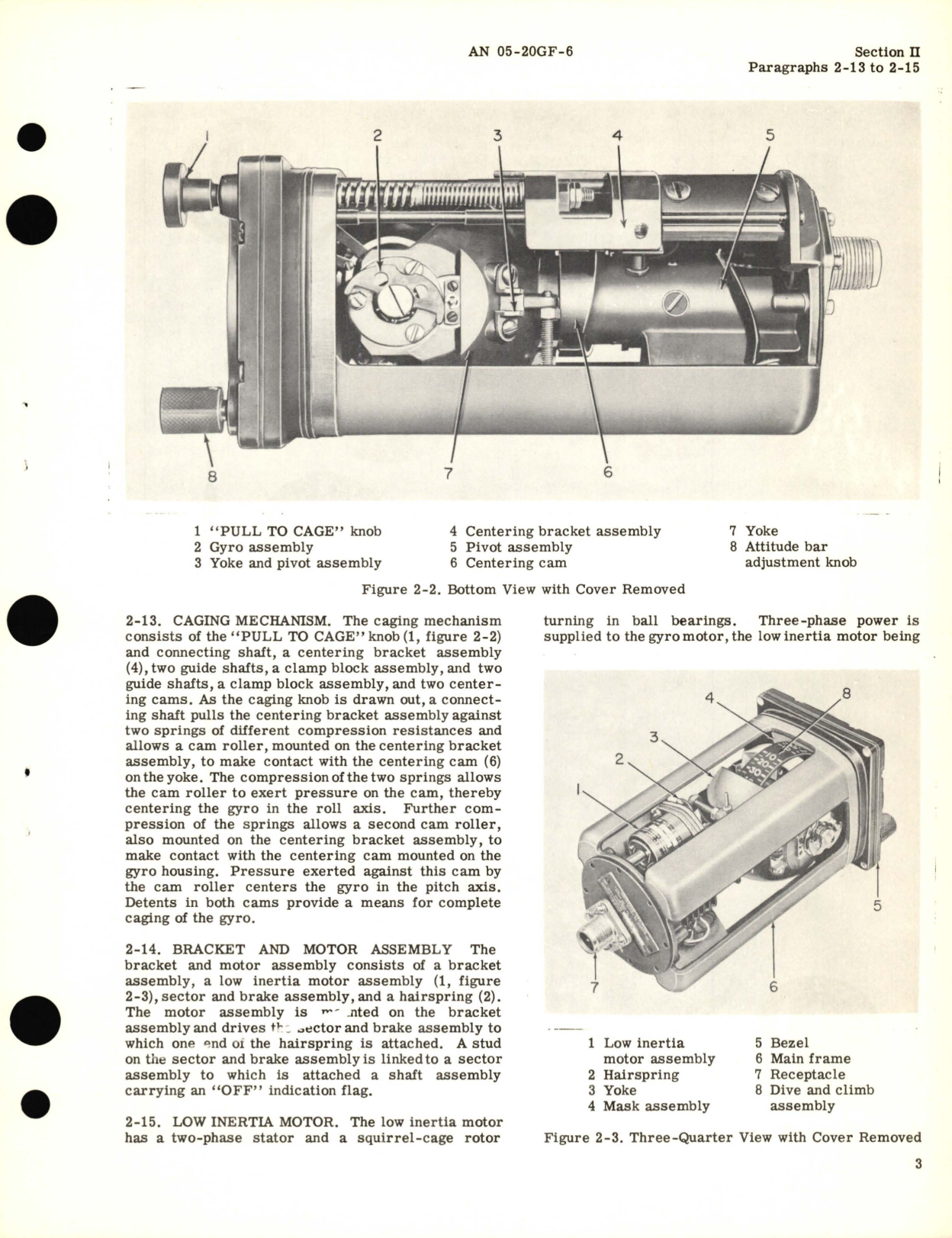 Sample page 7 from AirCorps Library document: Operation and Service Instructions for Gyro Horizon Indicator Part No. 14607-1S-A1 