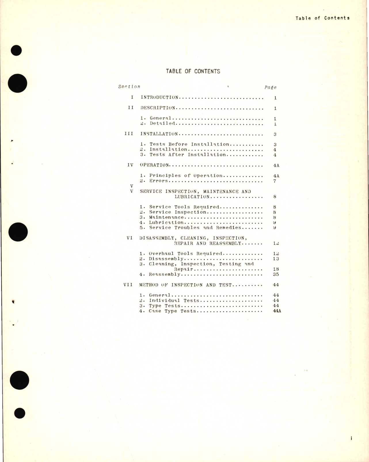 Sample page 5 from AirCorps Library document: Operation, Service and Overhaul Instructions for Climb Indicators Type No. 661KN-02, 731KN-02, 731KN-04, 731KN-08, 731KNL-010