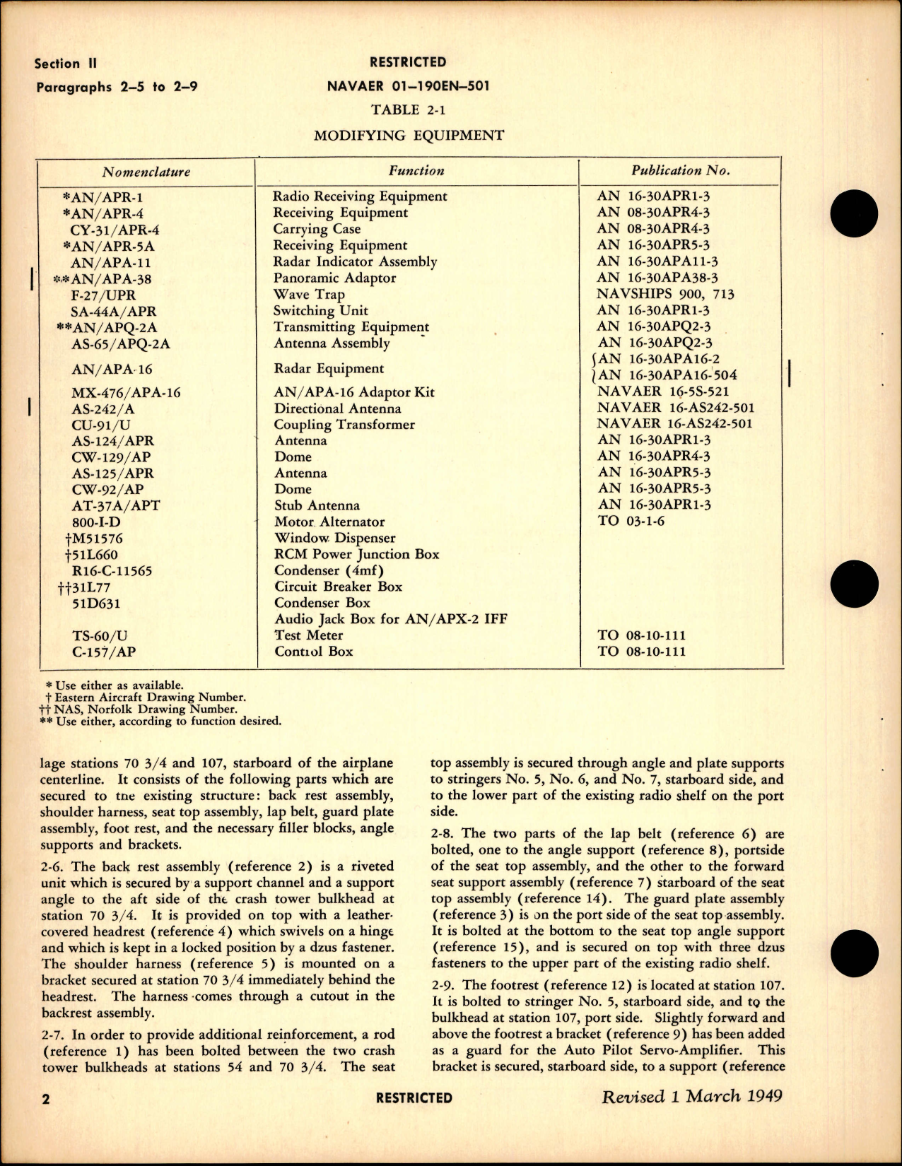 Sample page 6 from AirCorps Library document: Instructions with Parts Catalog for TBM-3N