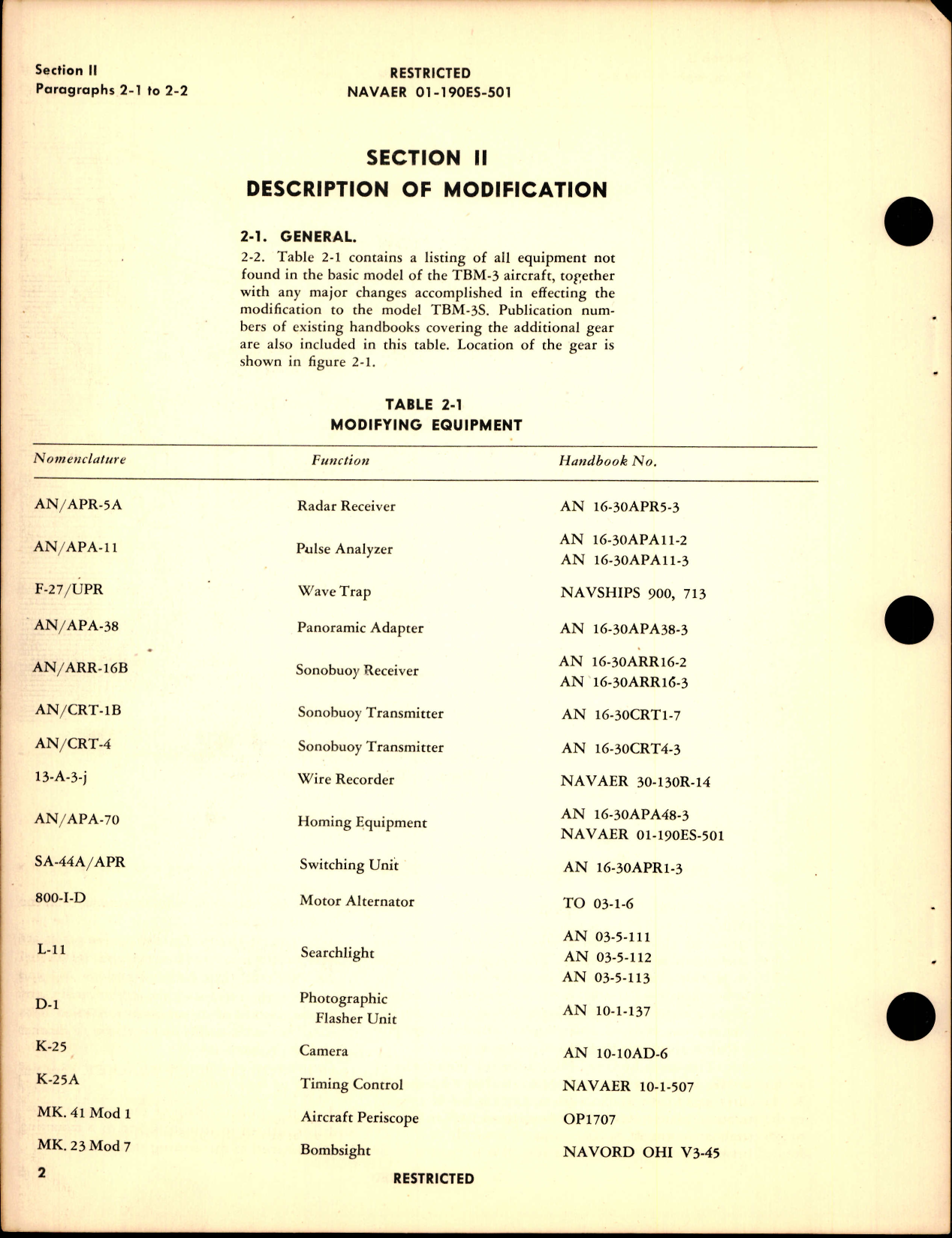 Sample page 6 from AirCorps Library document: Instructions with Parts Catalog for TBM-3S